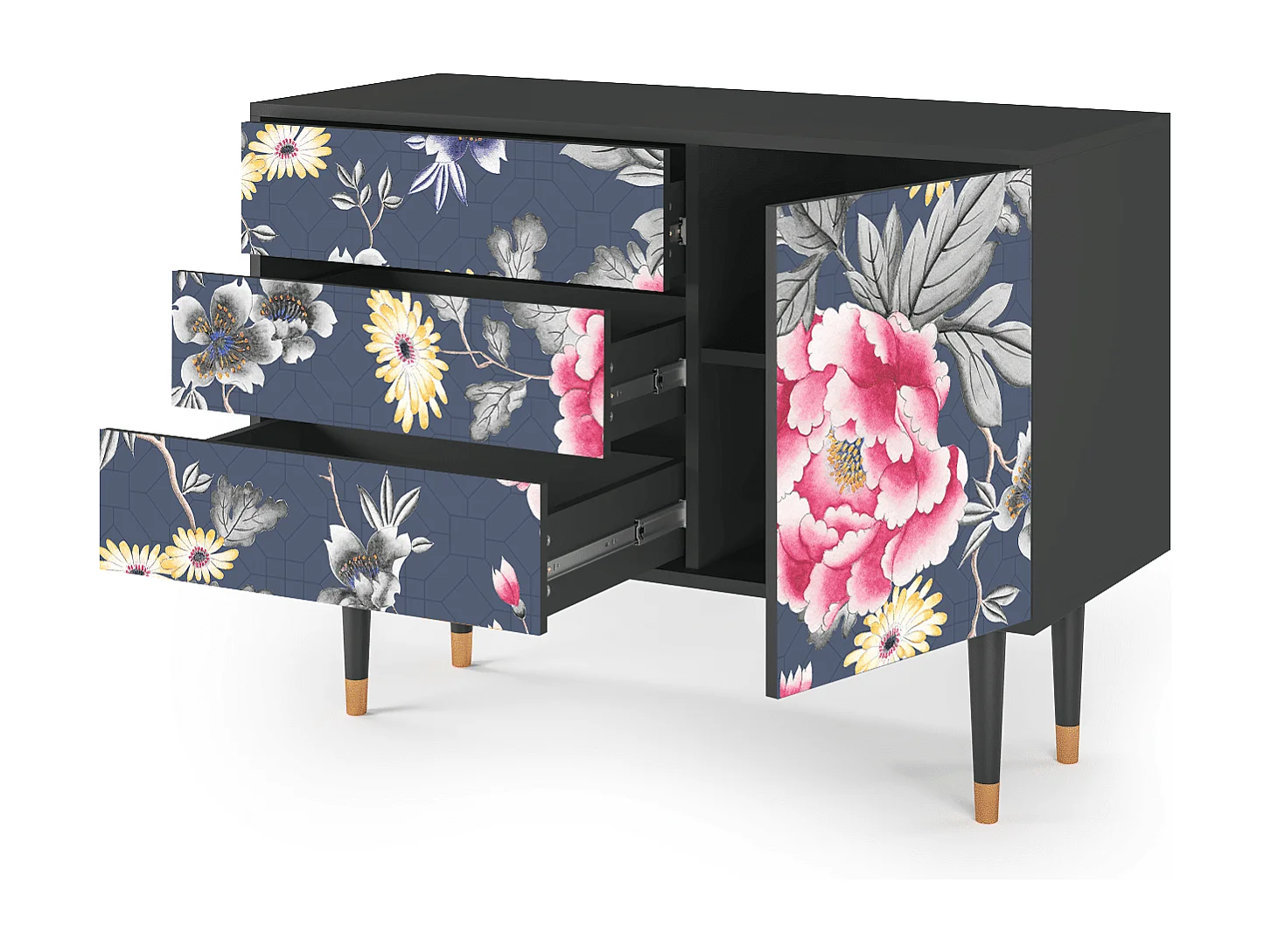 Buffet - 115х84х41 cm - S3 - Dark Flower Bed, Anthracite