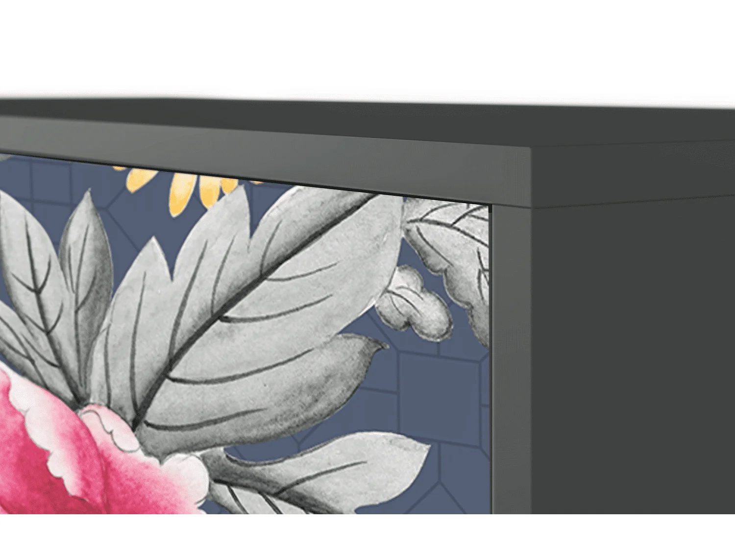 Kredens - 115х84х41 cm - S3 - Dark Flower Bed, Antracyt