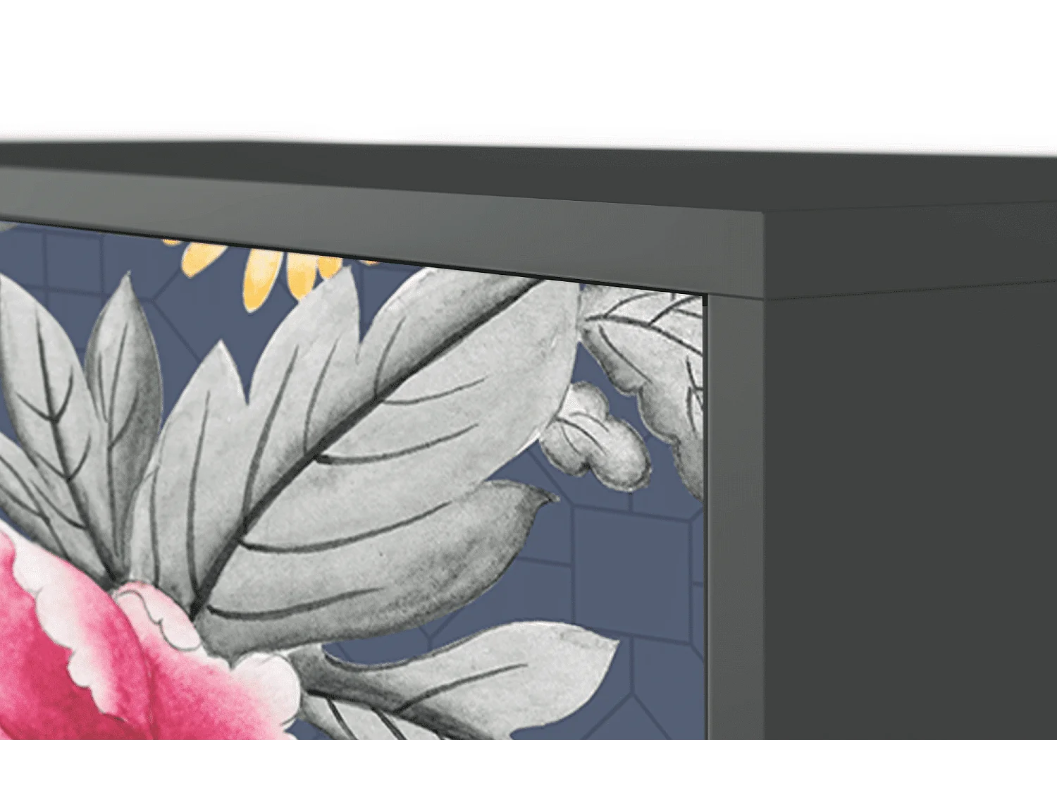 Kredens - 115х84х41 cm - S3 - Dark Flower Bed, Antracyt