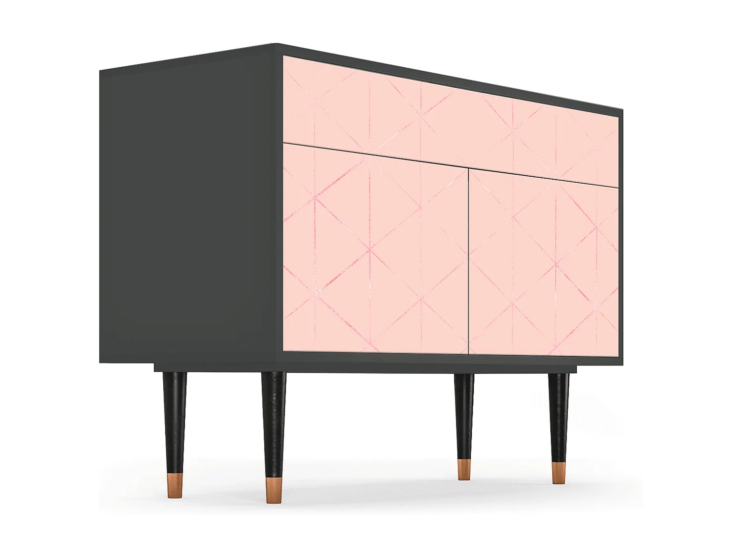 Buffet - 115x85x48 cm - BS4 - Rose Quartz, Anthracite