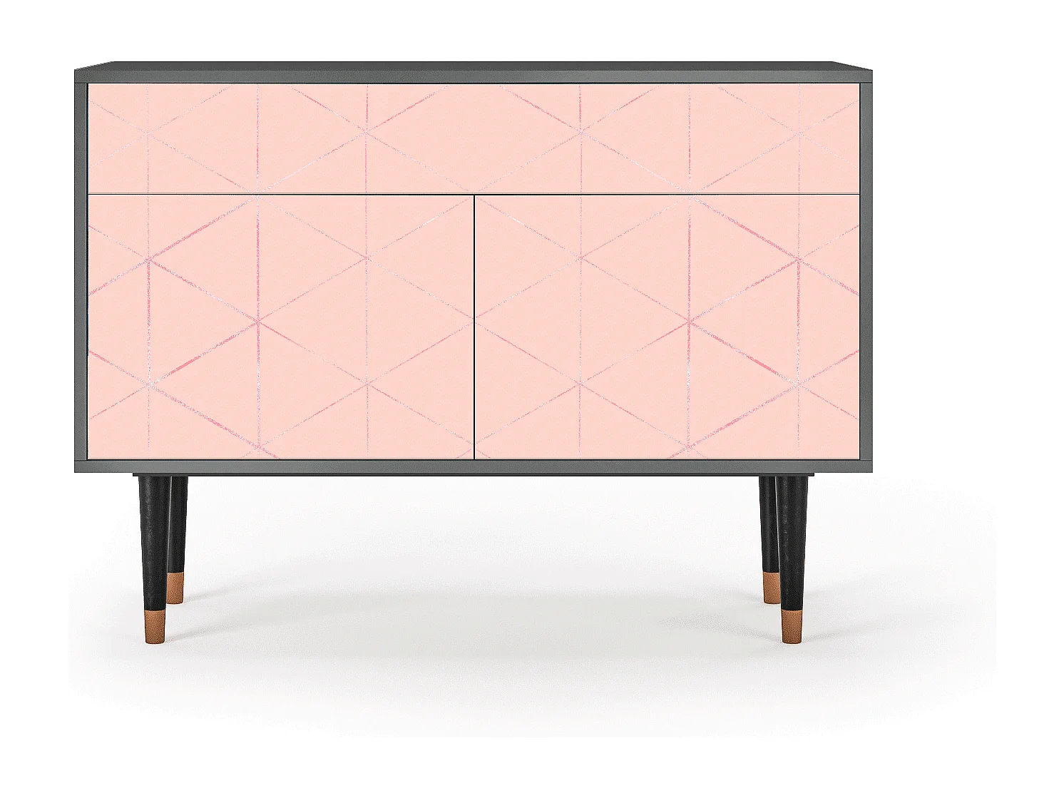 Aparador - 115x85x48 cm - BS4 - Rose Quartz, Antracite