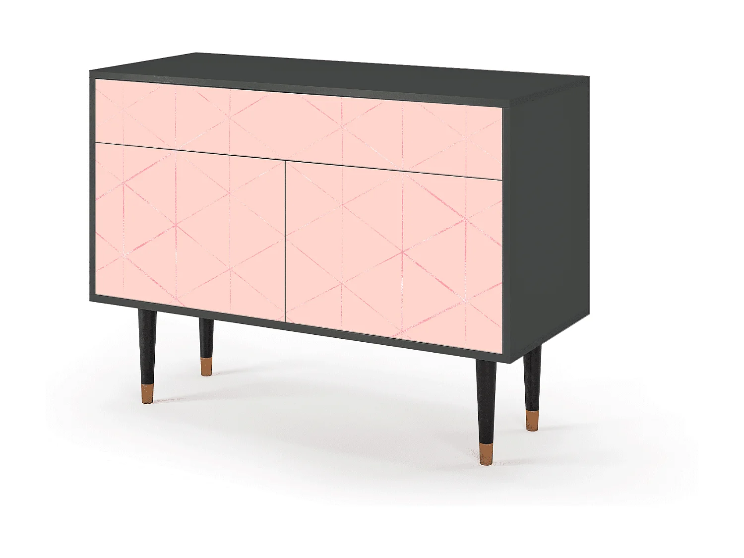 Aparador - 115x85x48 cm - BS4 - Rose Quartz, Antracite