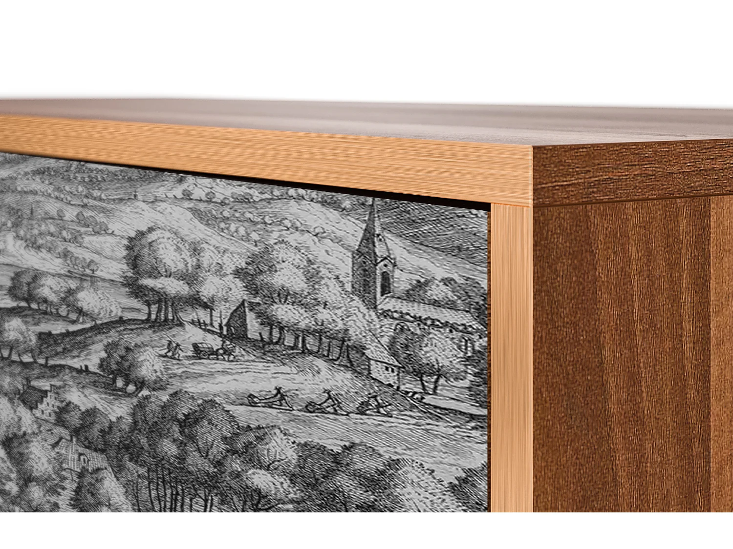 Credenza - 115х84х41 cm - S3 - Rusticorum, Noce