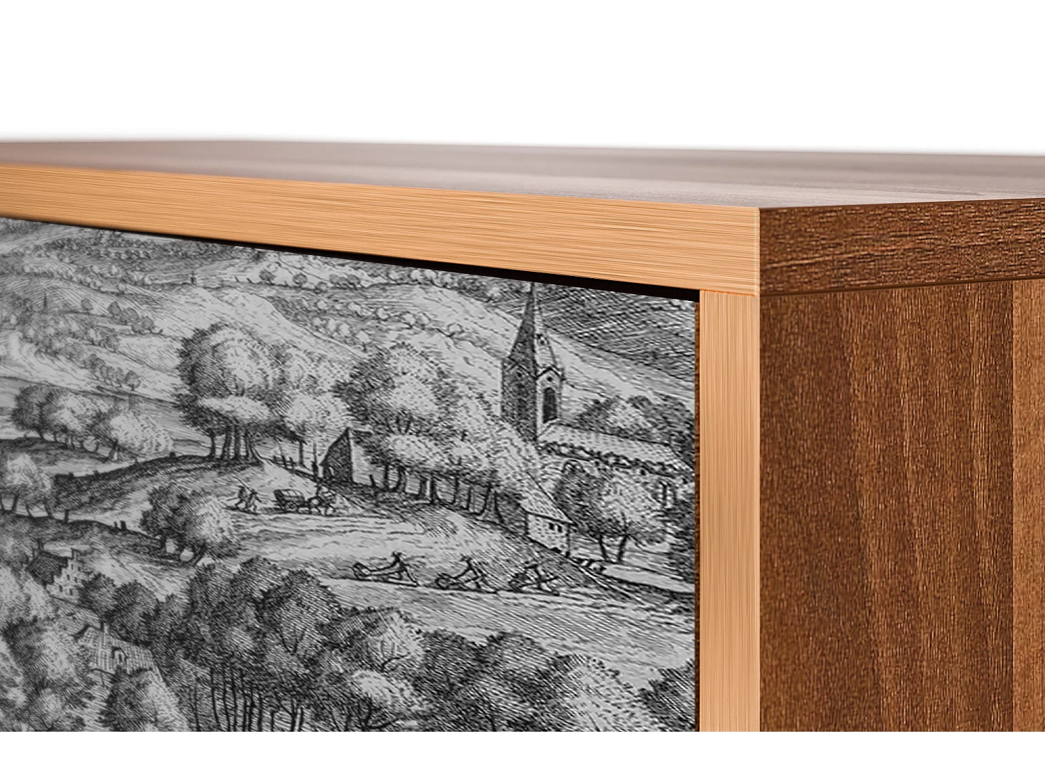 Credenza - 115х84х41 cm - S3 - Rusticorum, Noce