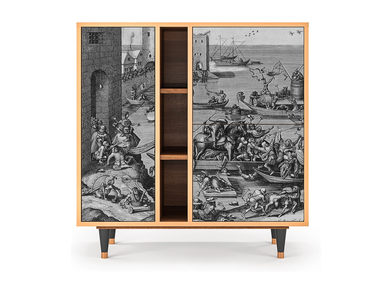 Credenza - 94х96х41 cm - BS5 - Saint Martin, Noce