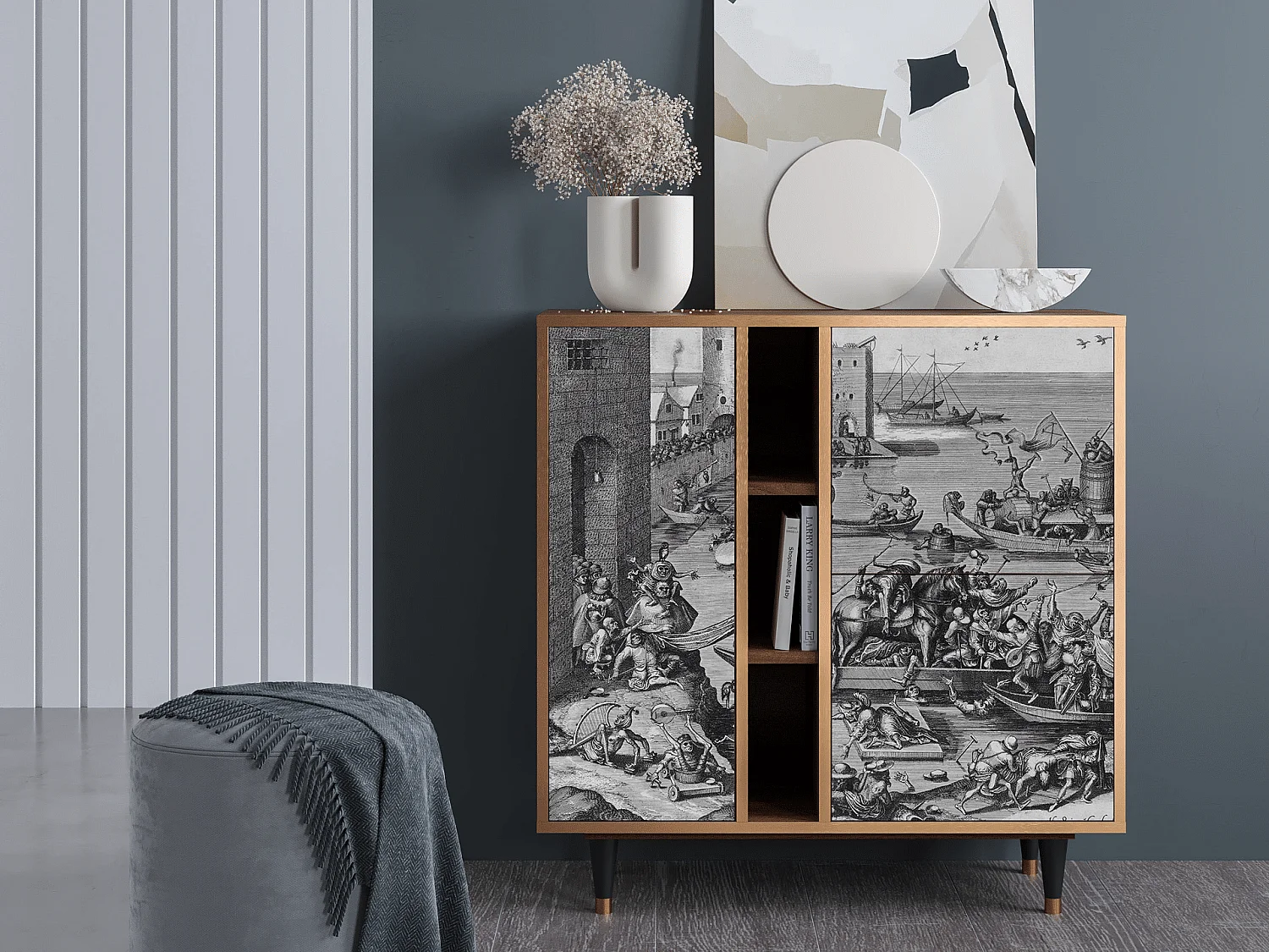 Buffet - 94х96х41 cm - BS5 - Saint Martin, Noyer