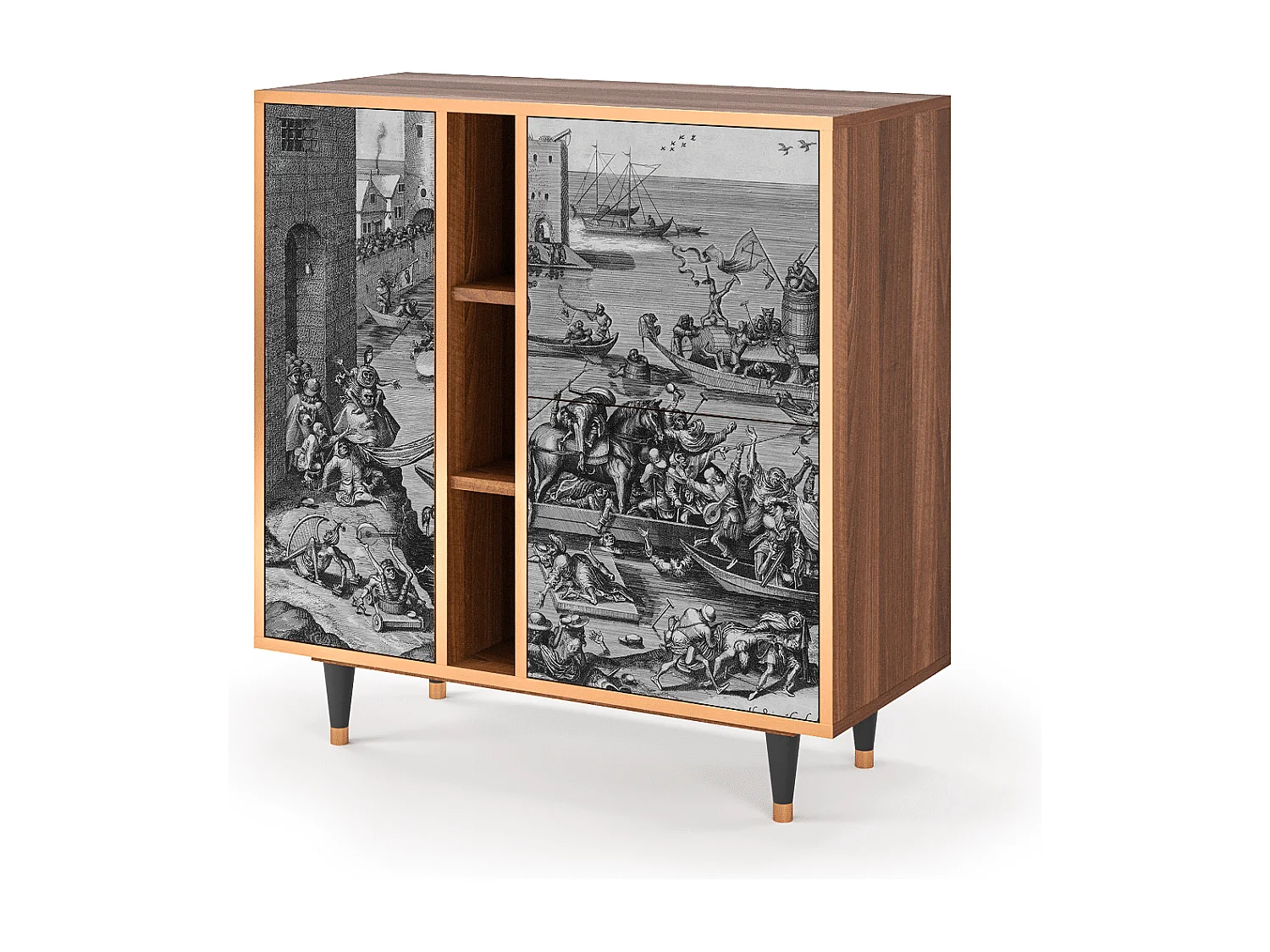 Buffet - 94х96х41 cm - BS5 - Saint Martin, Noyer