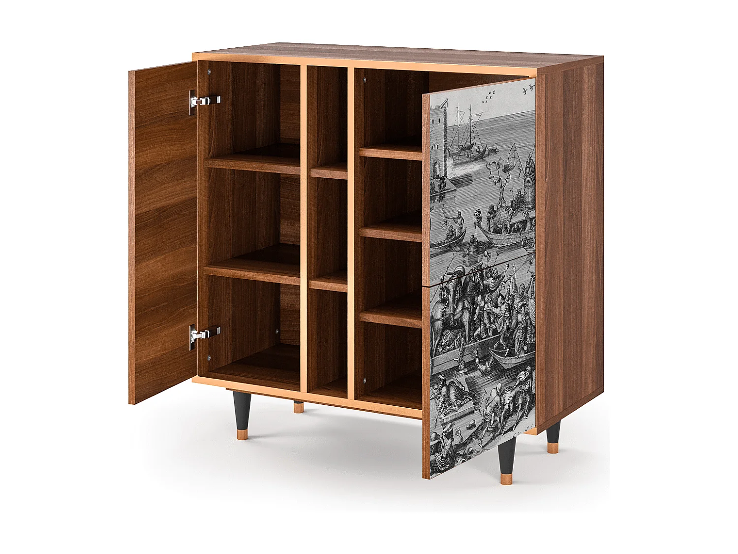 Buffet - 94х96х41 cm - BS5 - Saint Martin, Noyer