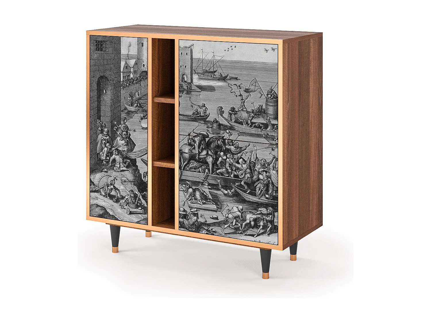 Buffet - 94х96х41 cm - BS5 - Saint Martin, Noyer