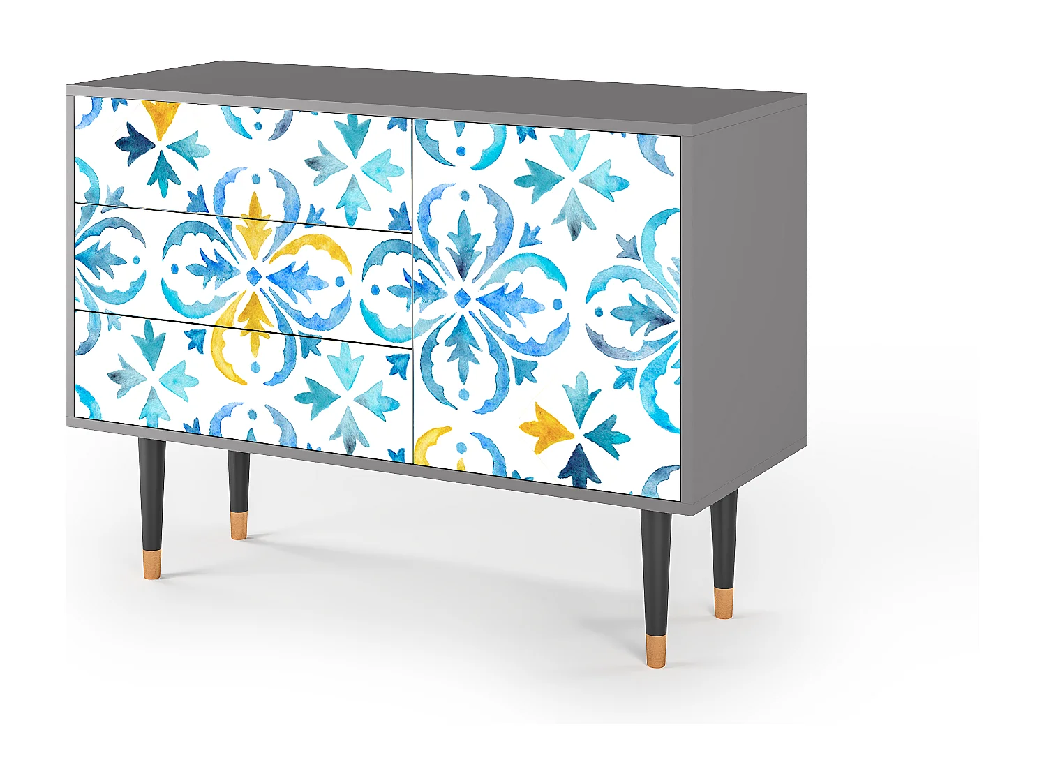 Buffet - 115х84х41 cm - S3 - Lisbon Flover, Gris