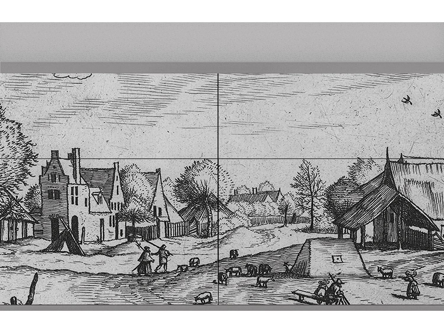 Aparador - 115x85x48 cm - BS4 - Country Village, Gris