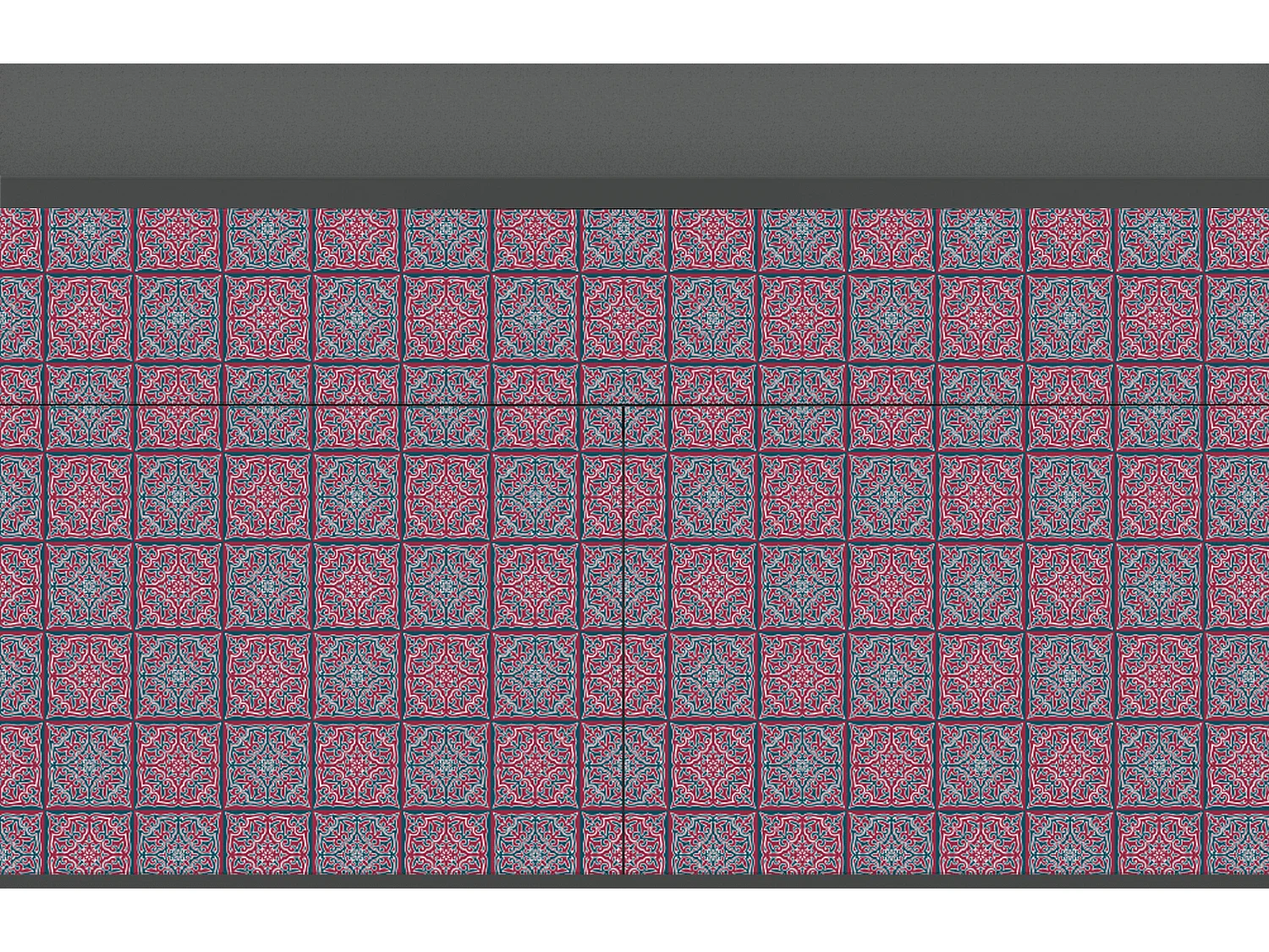 Sideboard - 115x85x48 cm - BS4 - Riviera Mosaic, Anthrazit