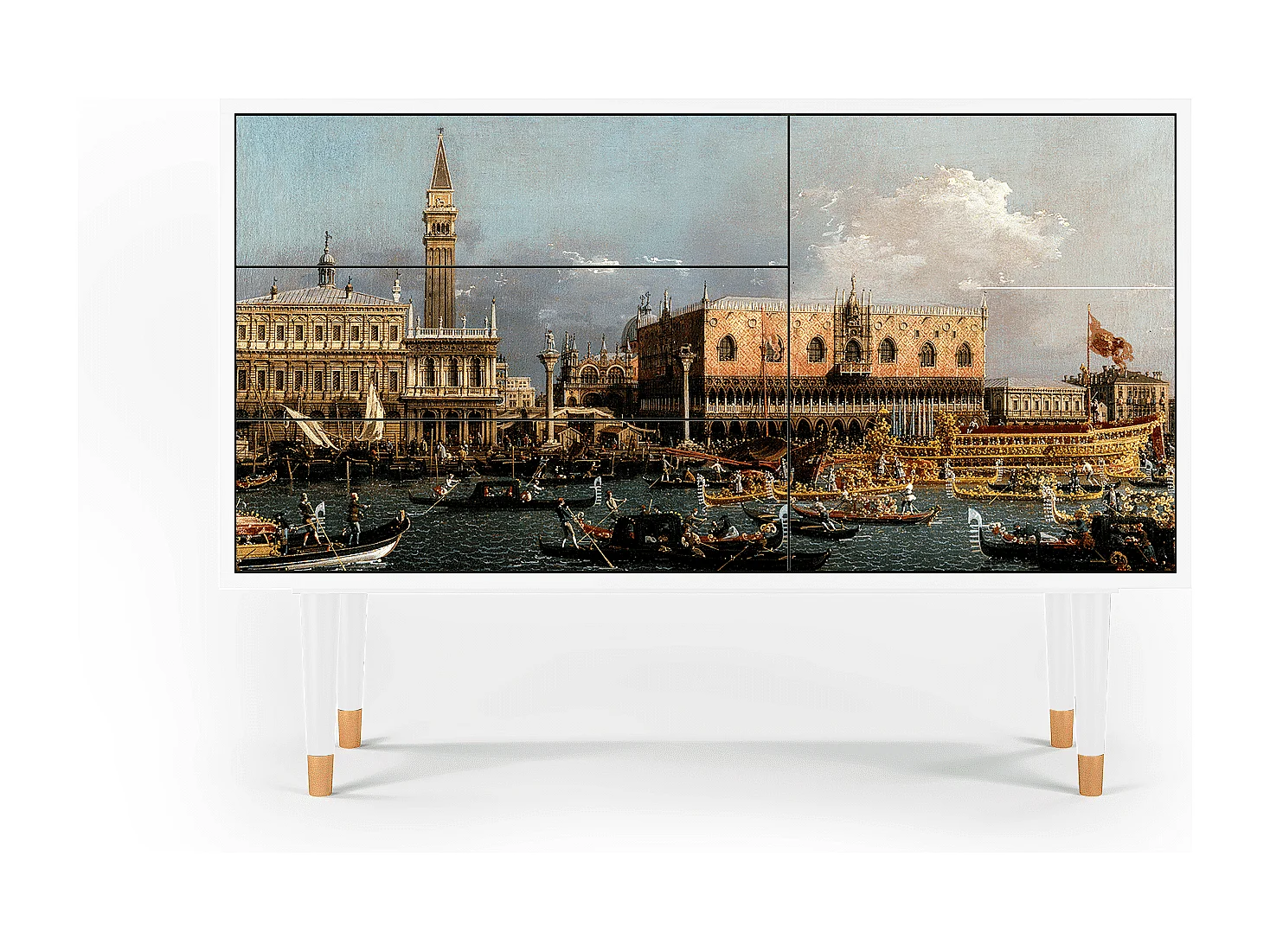 Buffet - 115х84х41 cm - S3 - View Across the Plains , Blanc