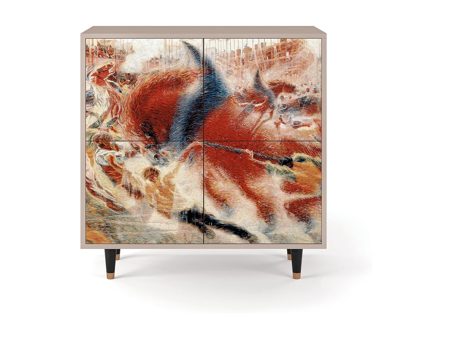 Buffet - 94x96x48 cm - BS3 - The City Rises, Latte