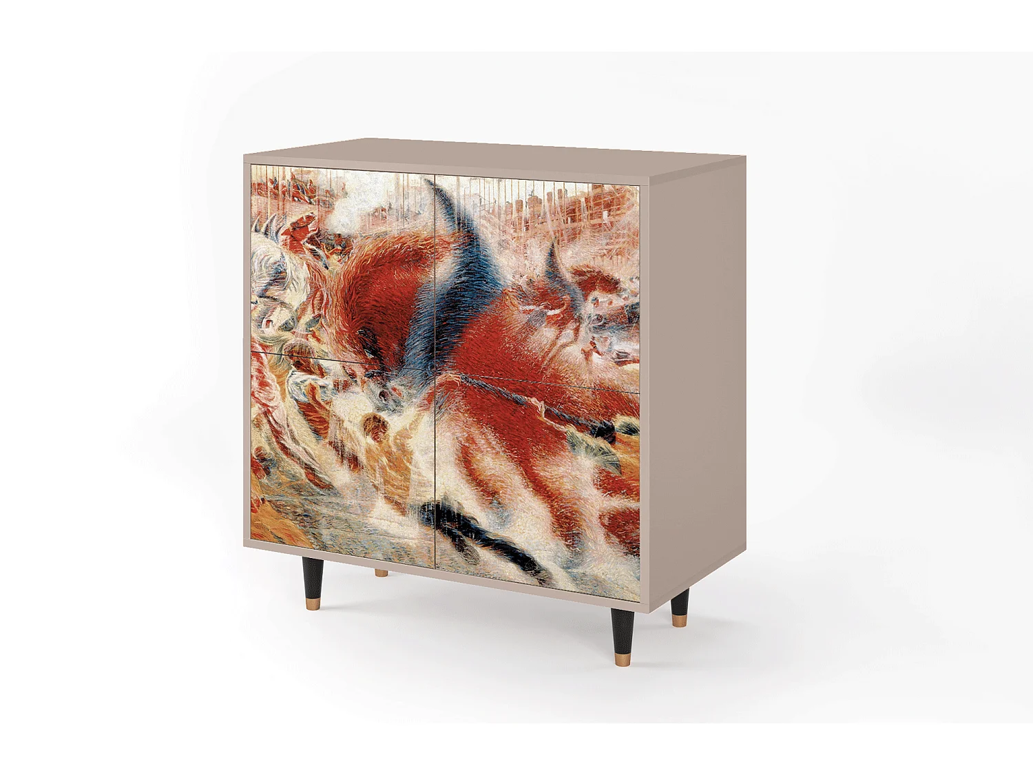 Kredens - 94x96x48 cm - BS3 - The City Rises, Latte