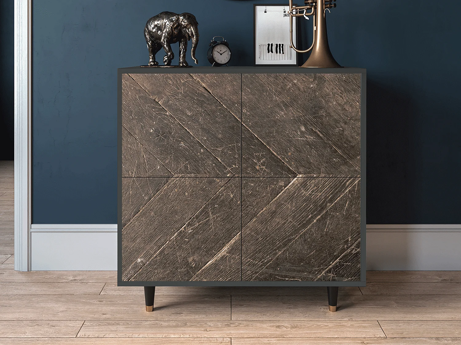 Dressoir - 94x96x48 cm - BS3 - Wise Tree, Antraciet