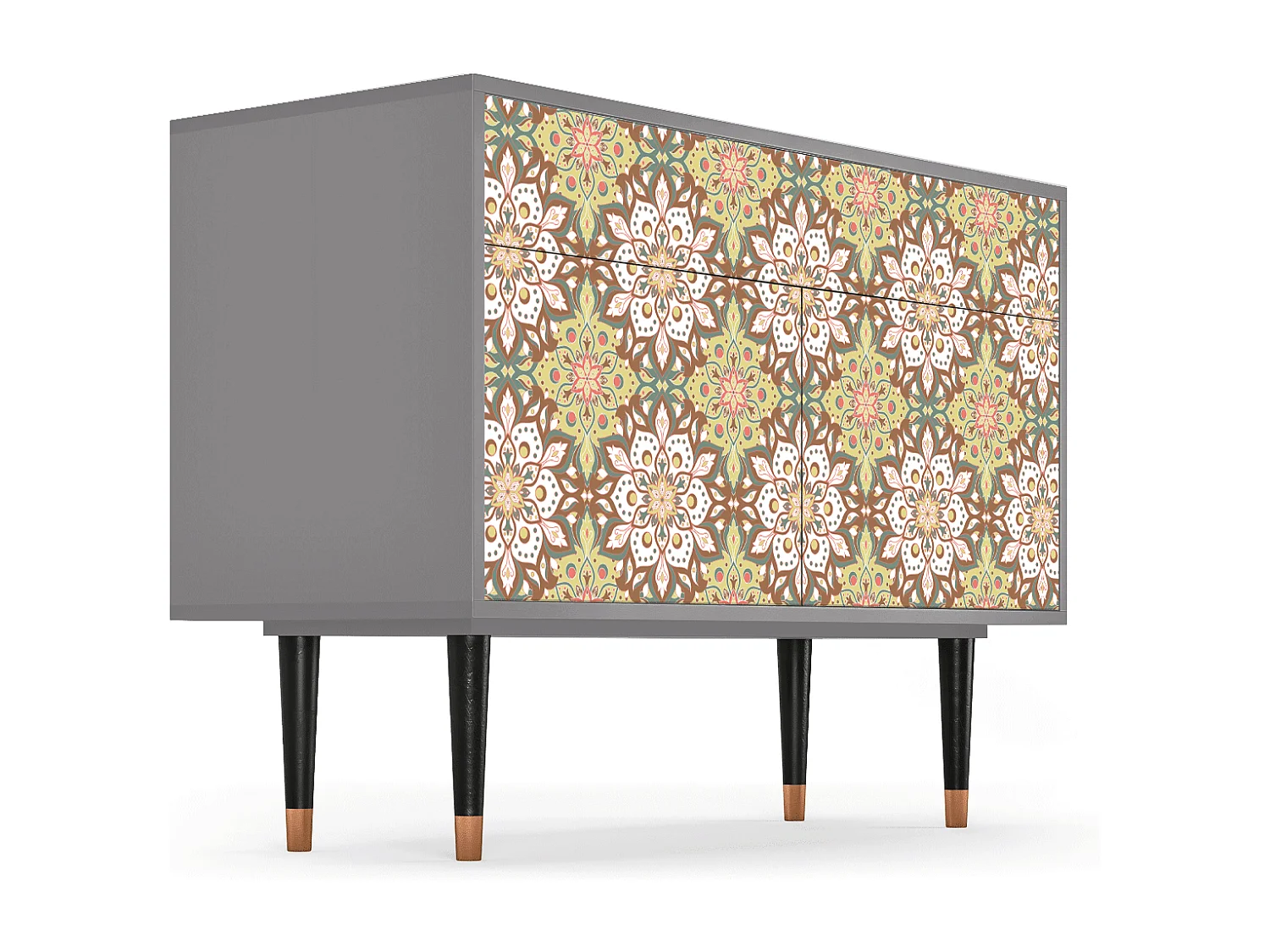 Kredens - 115x85x48 cm - BS4 - Chinese Tea, Szary