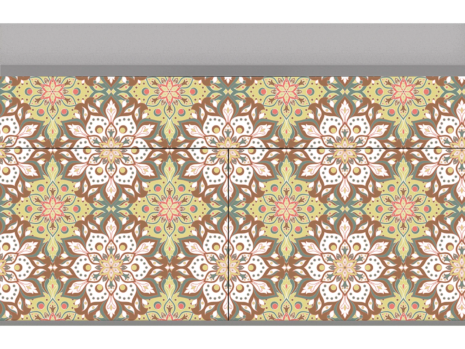 Kredens - 115x85x48 cm - BS4 - Chinese Tea, Szary