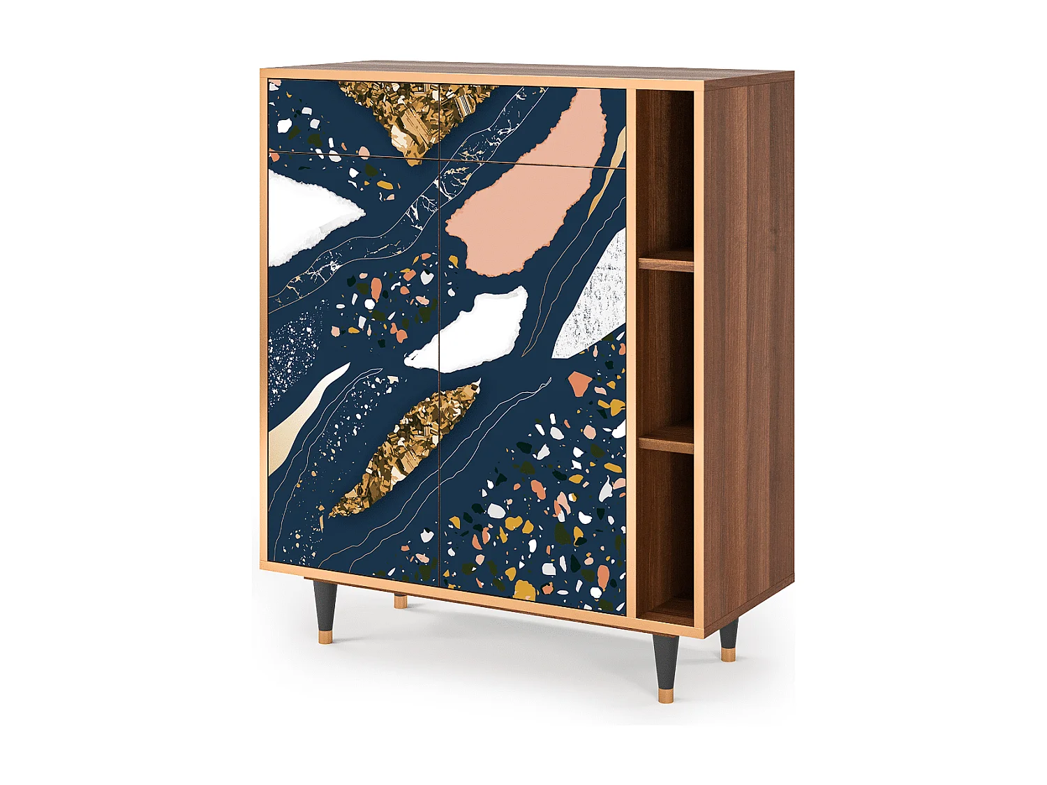 Buffet - 96х110х41 cm - BS6 - Nude Iceberg, Noyer