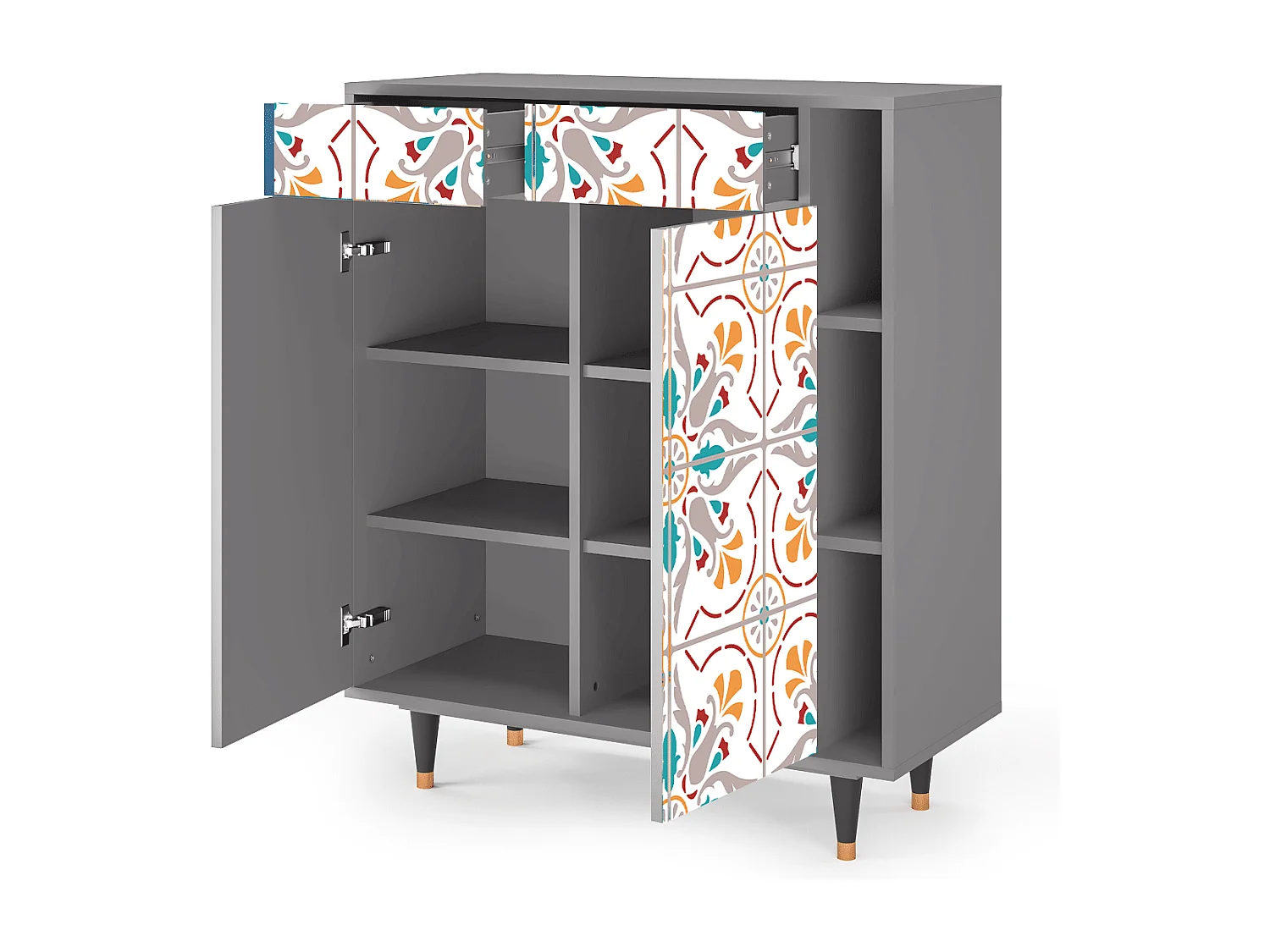 Dressoir - 96х110х41 cm - BS6 - Spring Ceramics, Grijs