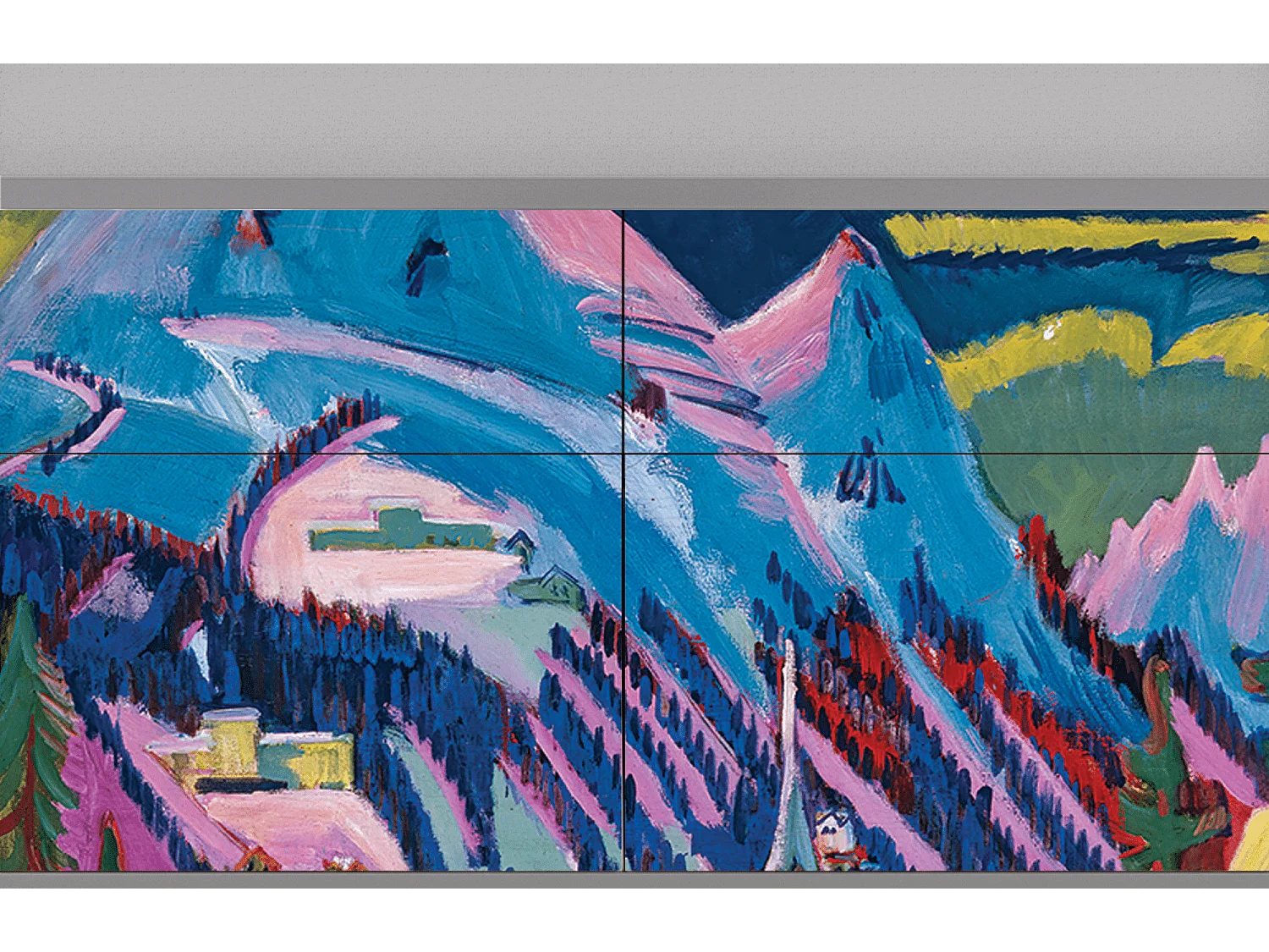 Buffet - 115x85x48 cm - BS4 - Davos Winter, Gris