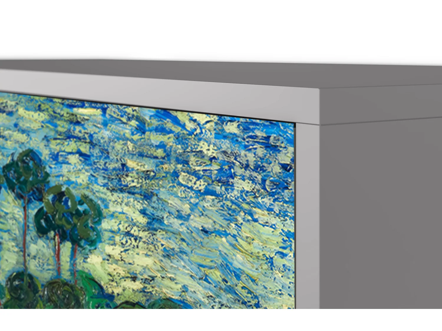 Credenza - 115х84х41 cm - S3 - Poppy field by van Gogh, Grigio