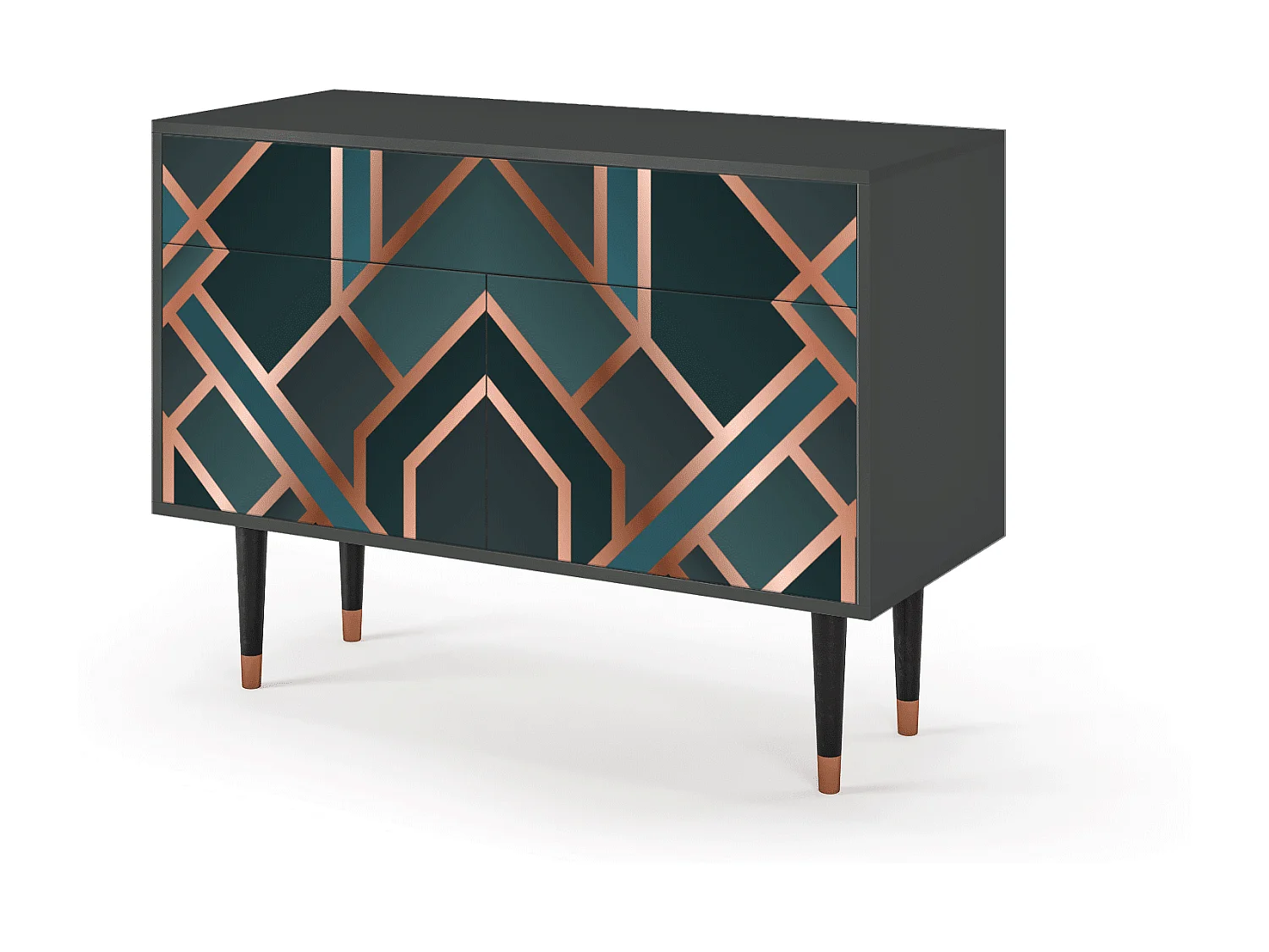 Sideboard - 115x85x48 cm - BS4 - Bronze Crossroad, Anthrazit