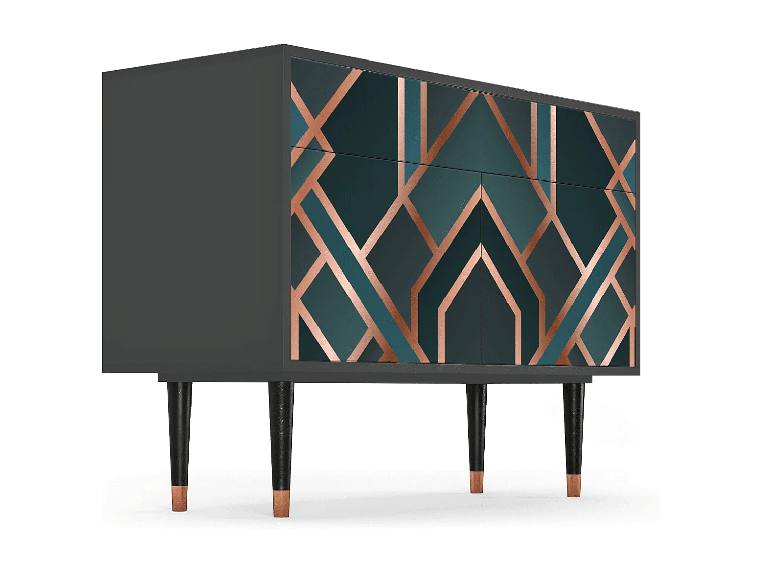 Sideboard - 115x85x48 cm - BS4 - Bronze Crossroad, Anthrazit
