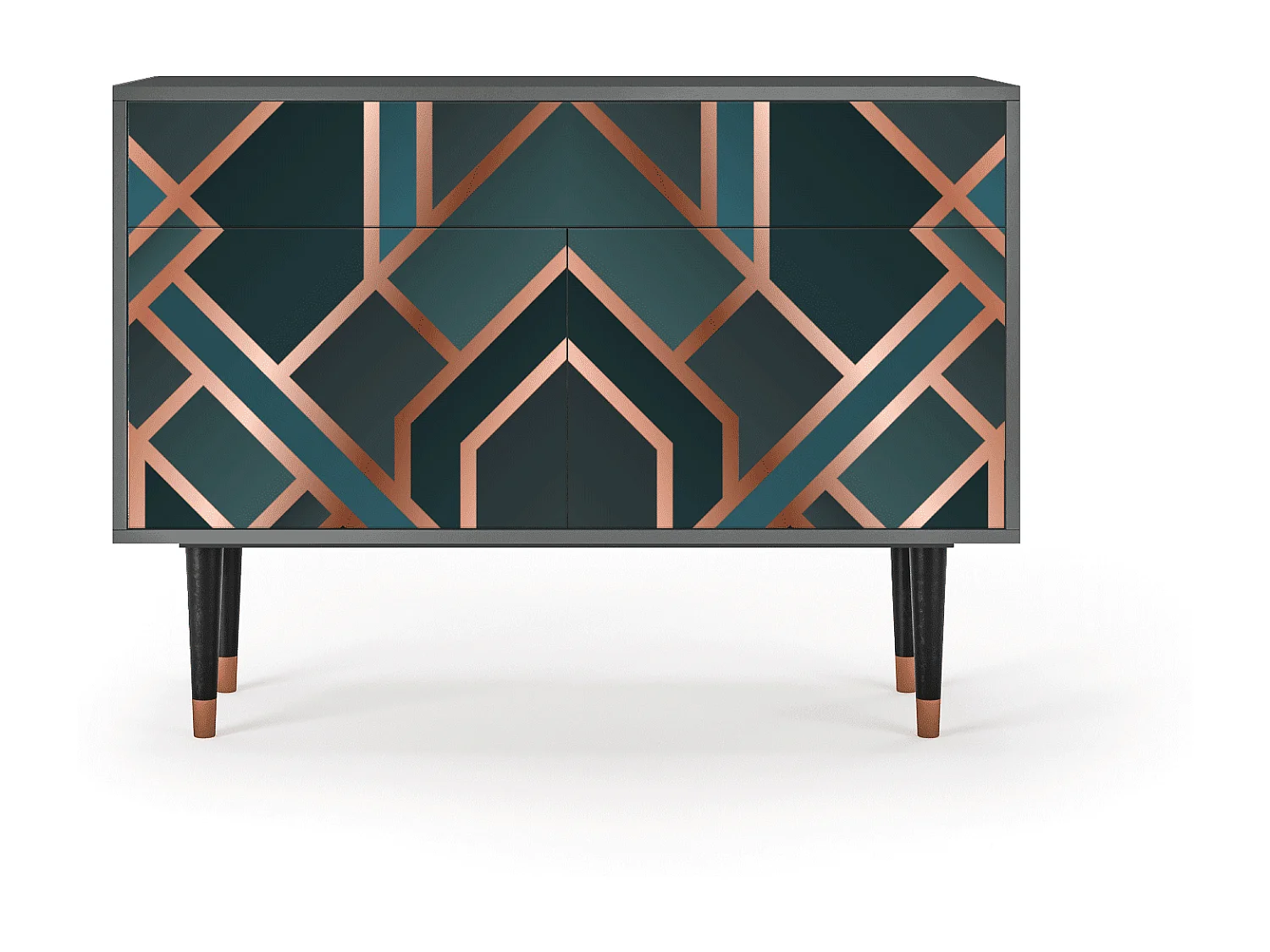 Aparador - 115x85x48 cm - BS4 - Bronze Crossroad, Antracite