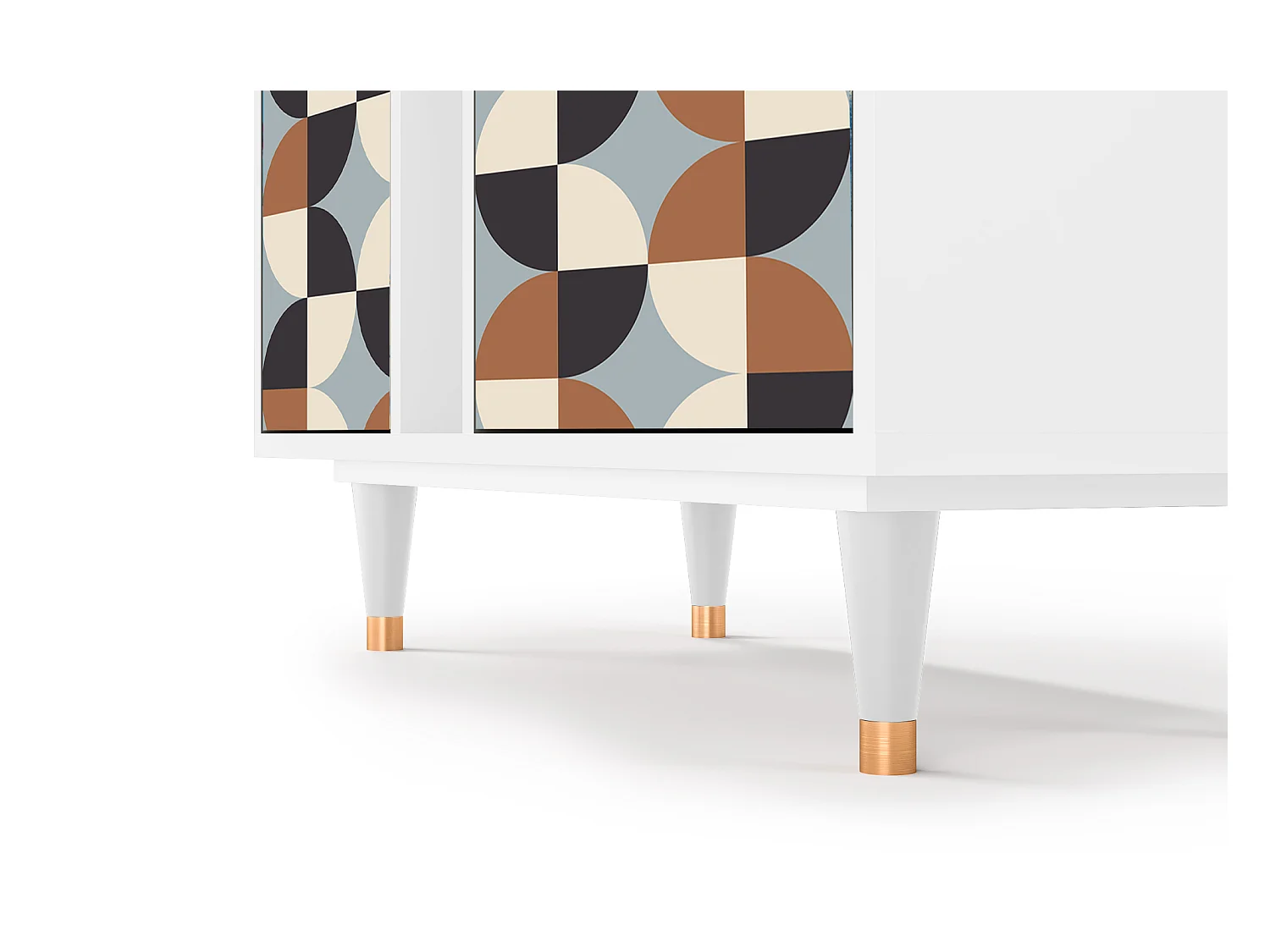 Sideboard - 94х96х41 cm - BS5 - Brown Sensation, Weiß