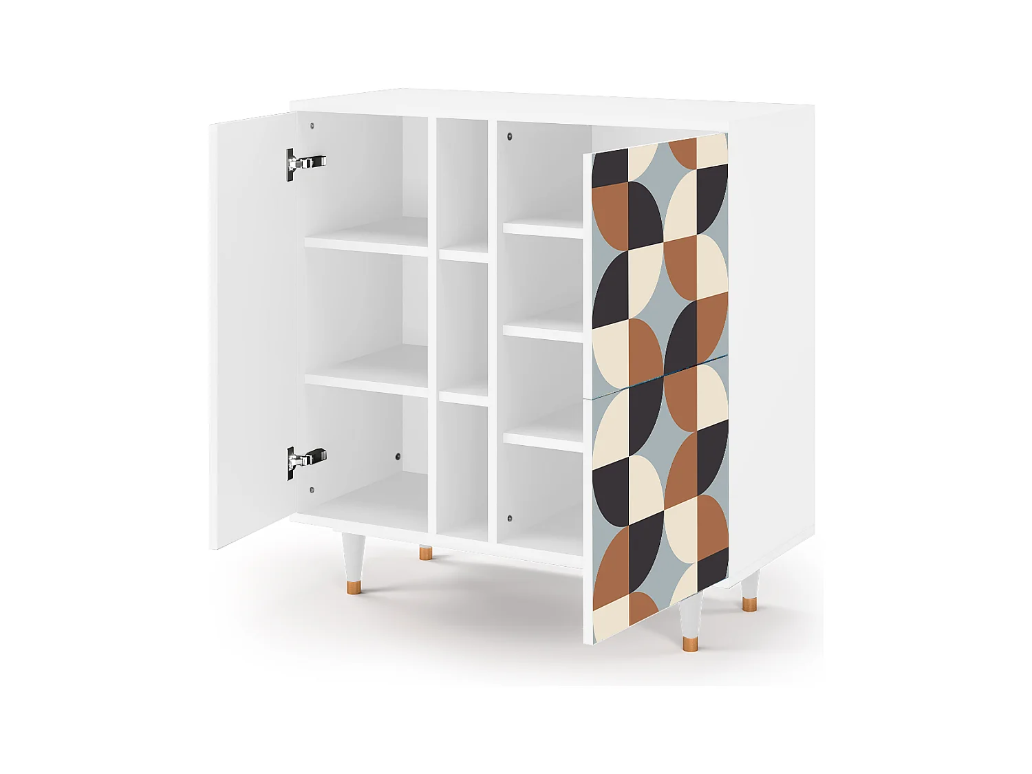 Sideboard - 94х96х41 cm - BS5 - Brown Sensation, Weiß