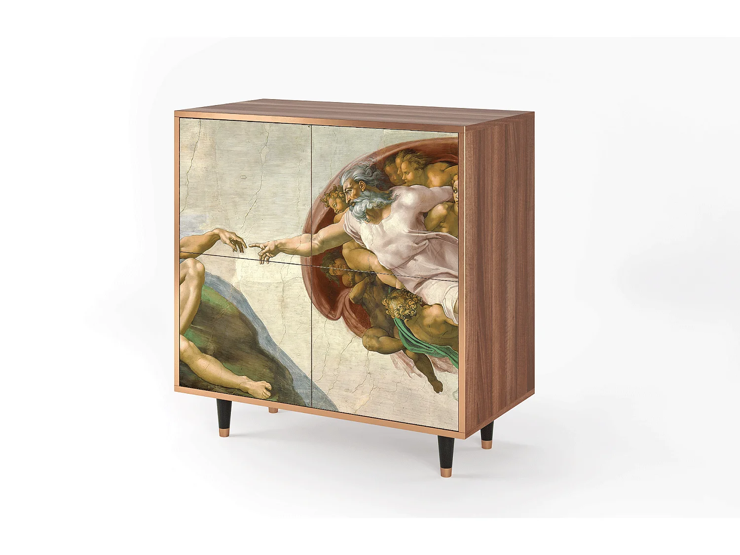 Buffet - 94x96x48 cm - BS3 - The Creation of Adam, Noyer