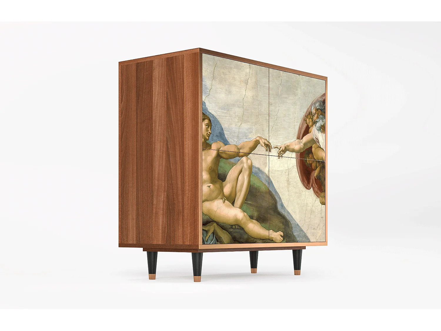 Buffet - 94x96x48 cm - BS3 - The Creation of Adam, Noyer