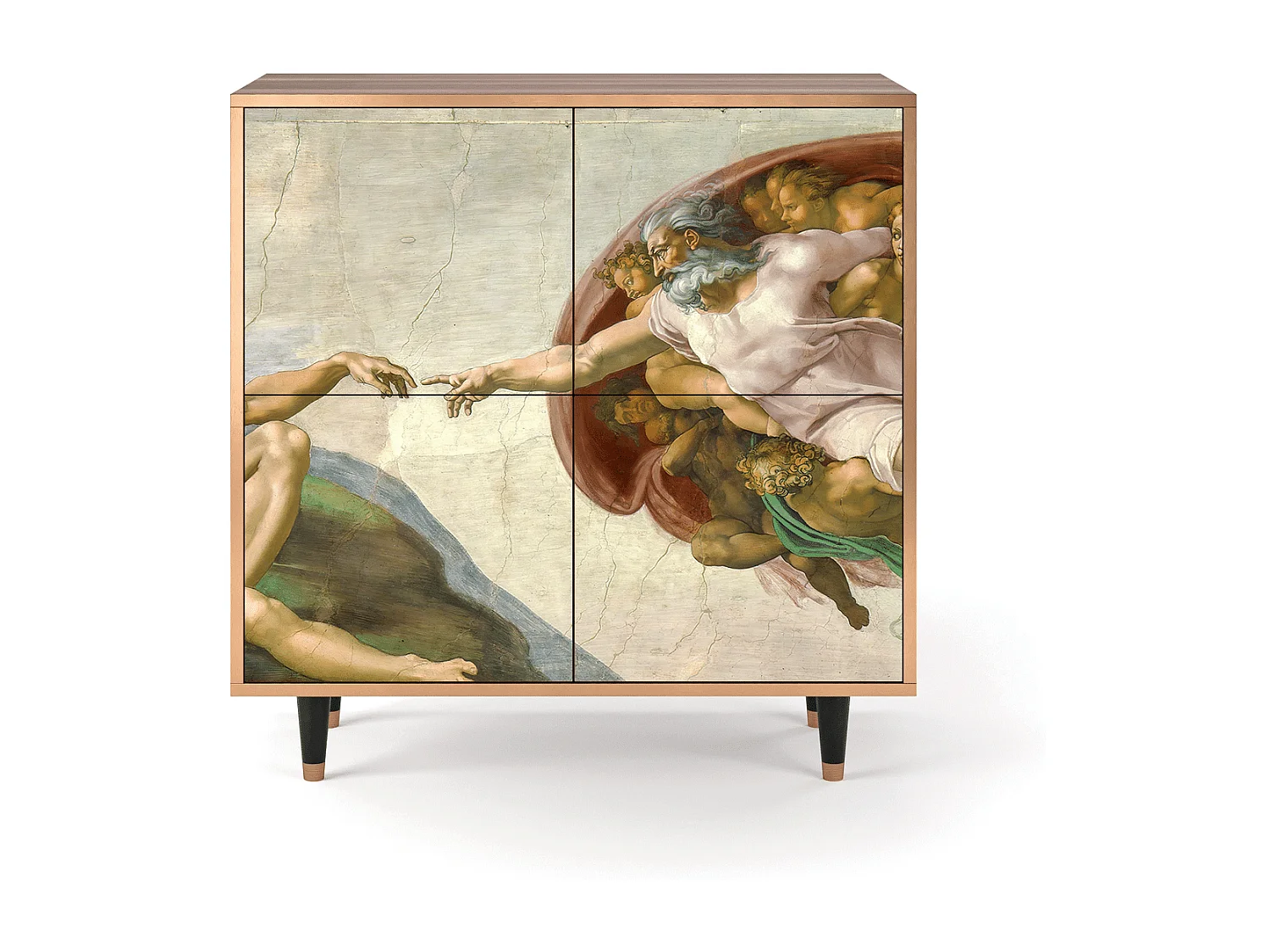 Buffet - 94x96x48 cm - BS3 - The Creation of Adam, Noyer