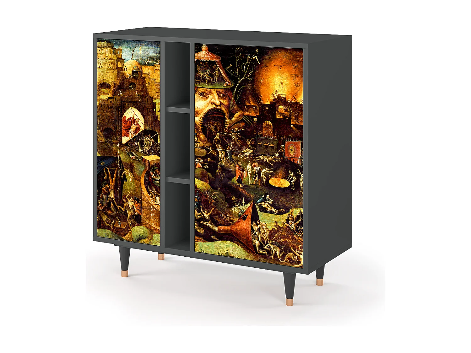 Kredens - 94х96х41 cm - BS5 - Christ in Limbo, Antracyt