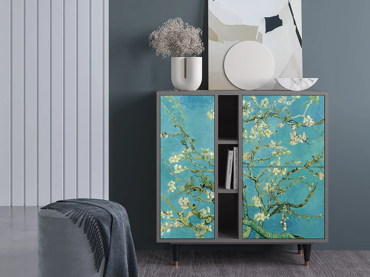 Buffet - 94х96х41 cm - BS5 - Almond Blossom, Gris