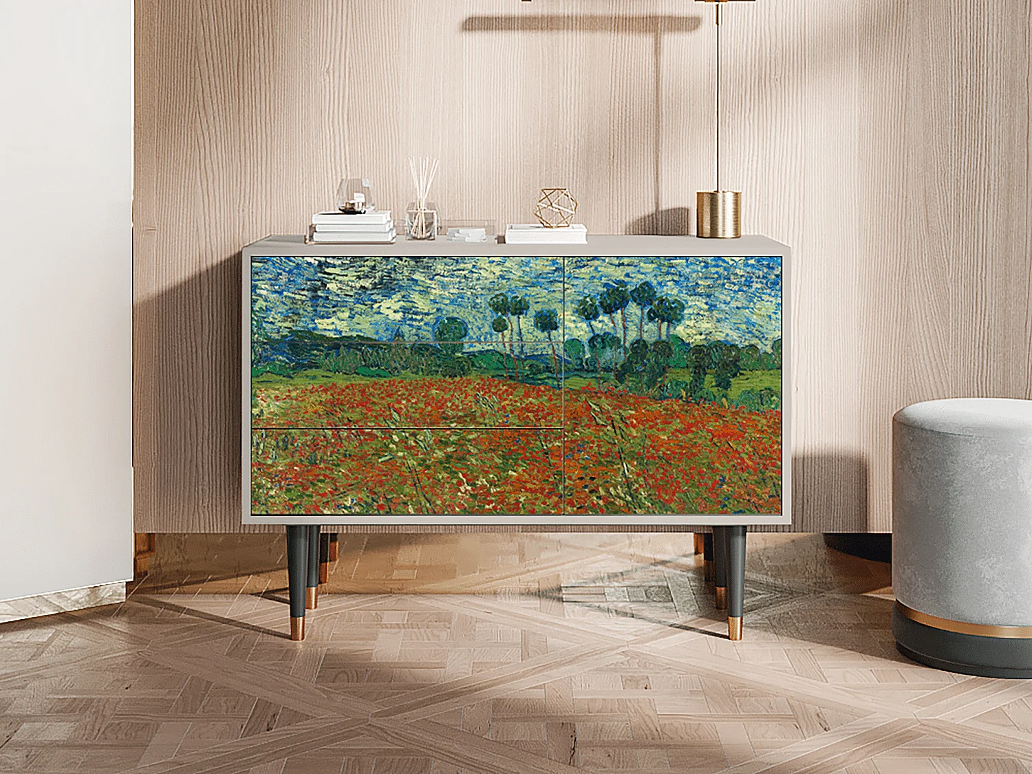 Buffet - 115х84х41 cm - S3 - Poppy field by van Gogh, Sable