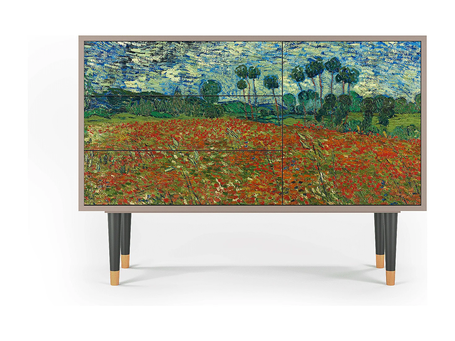 Buffet - 115х84х41 cm - S3 - Poppy field by van Gogh, Sable
