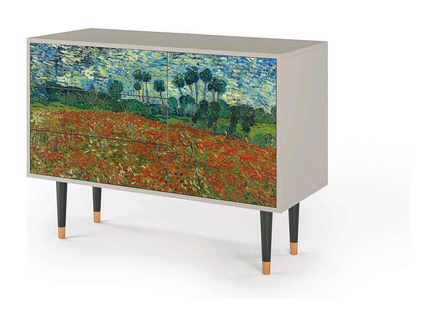 Buffet - 115х84х41 cm - S3 - Poppy field by van Gogh, Sable