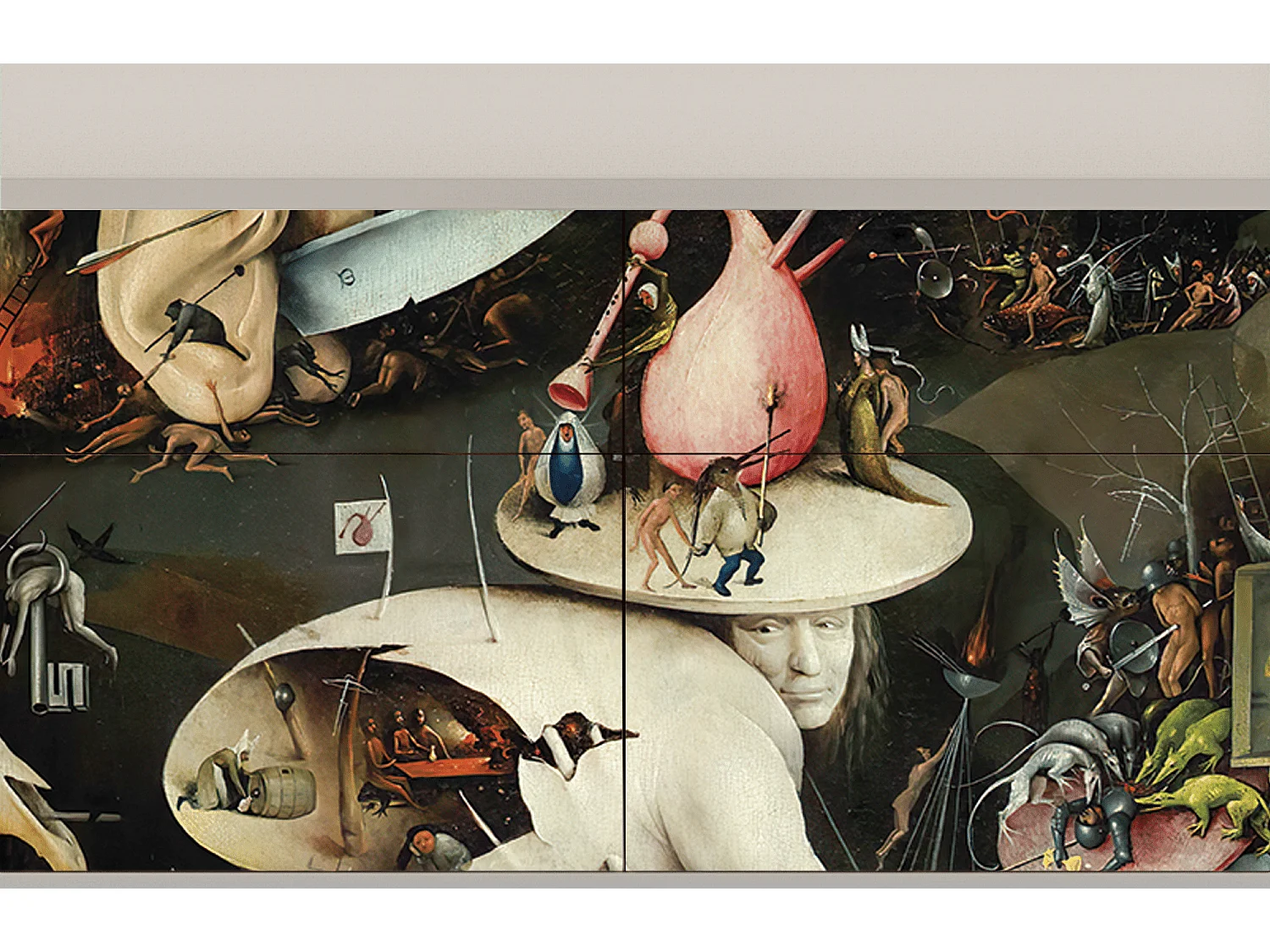 Kredens - 115x85x48 cm - BS4 - The Garden 2, Piaskowy