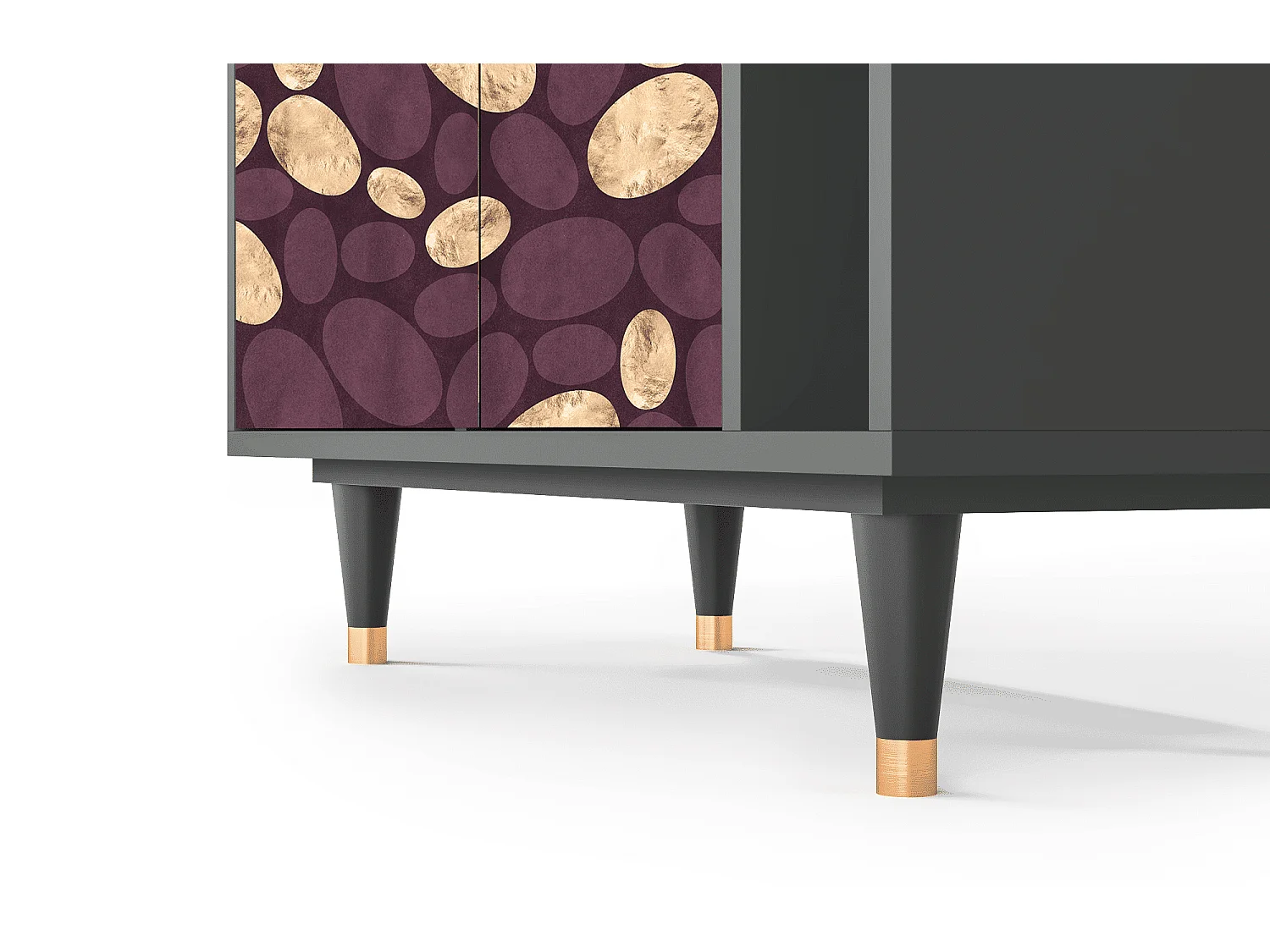 Kredens - 96х110х41 cm - BS6 - Fine Wine, Antracyt