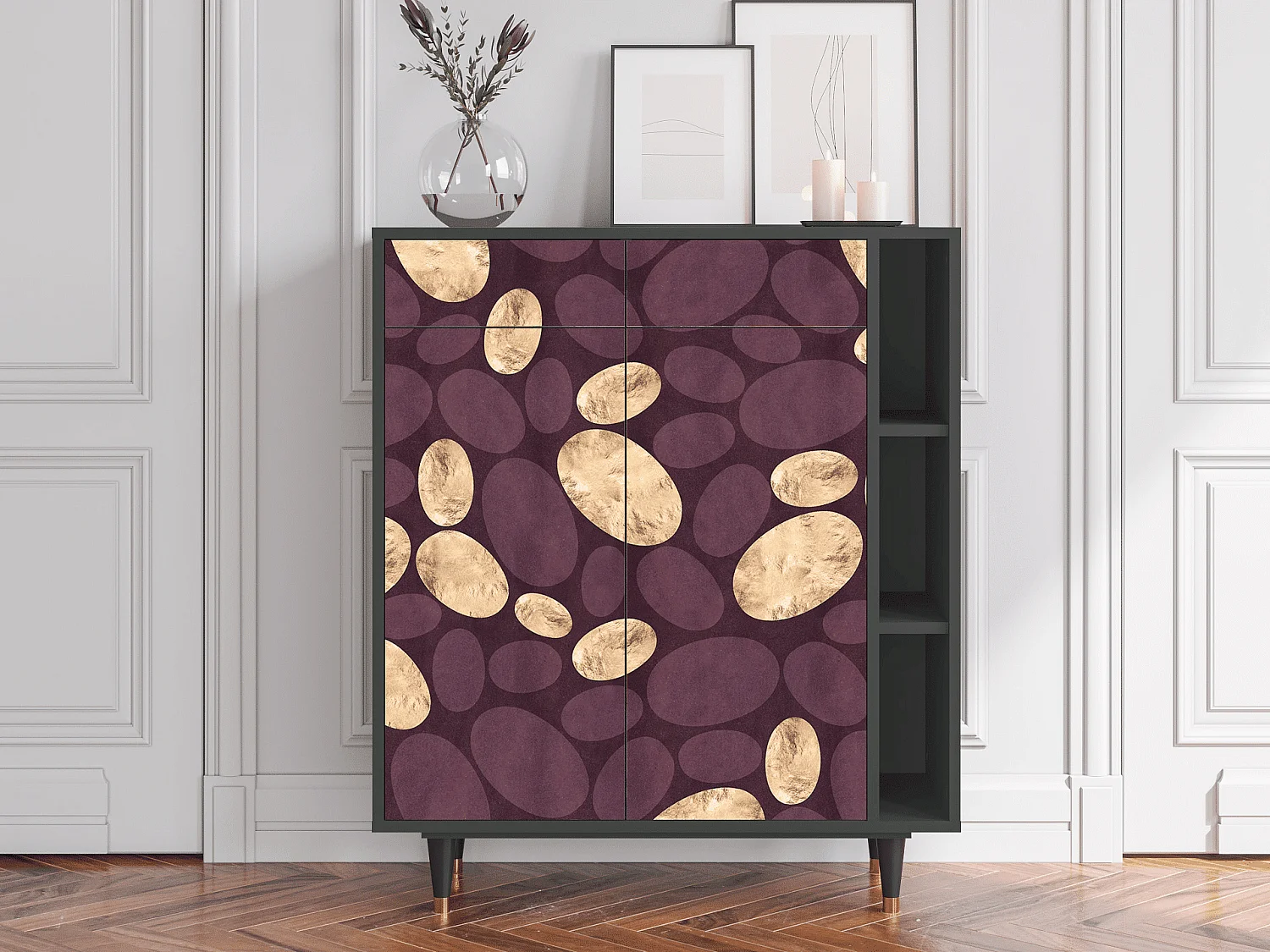 Buffet - 96х110х41 cm - BS6 - Fine Wine, Anthracite