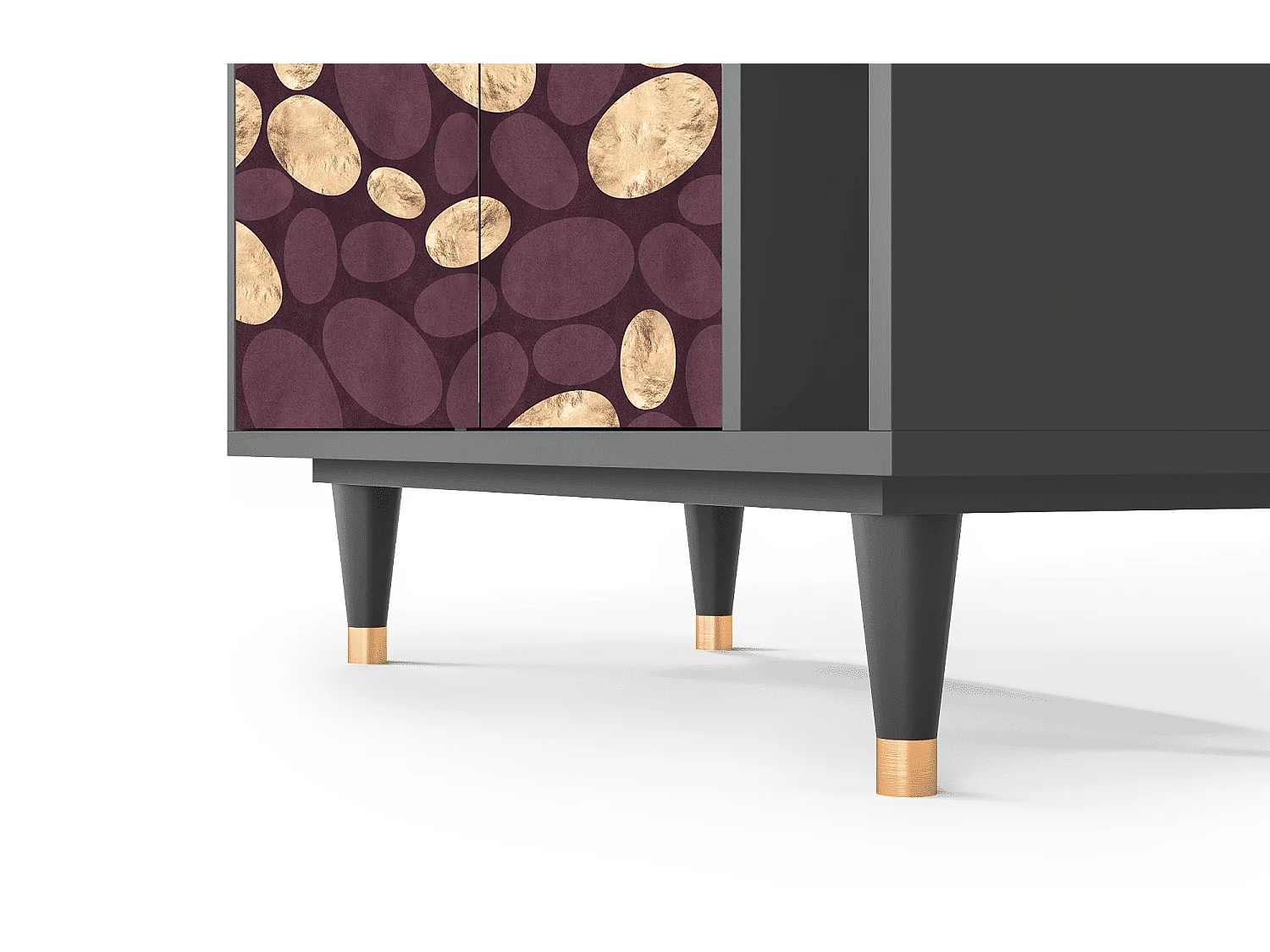 Kredens - 96х110х41 cm - BS6 - Fine Wine, Antracyt