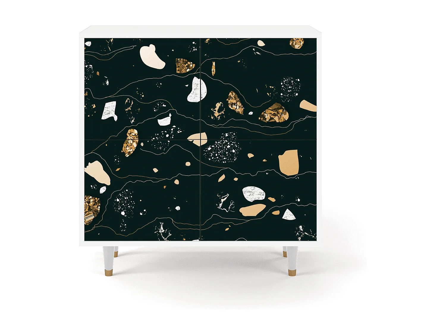 Buffet - 94x96x48 cm - BS3 - Space Rocks, Blanc