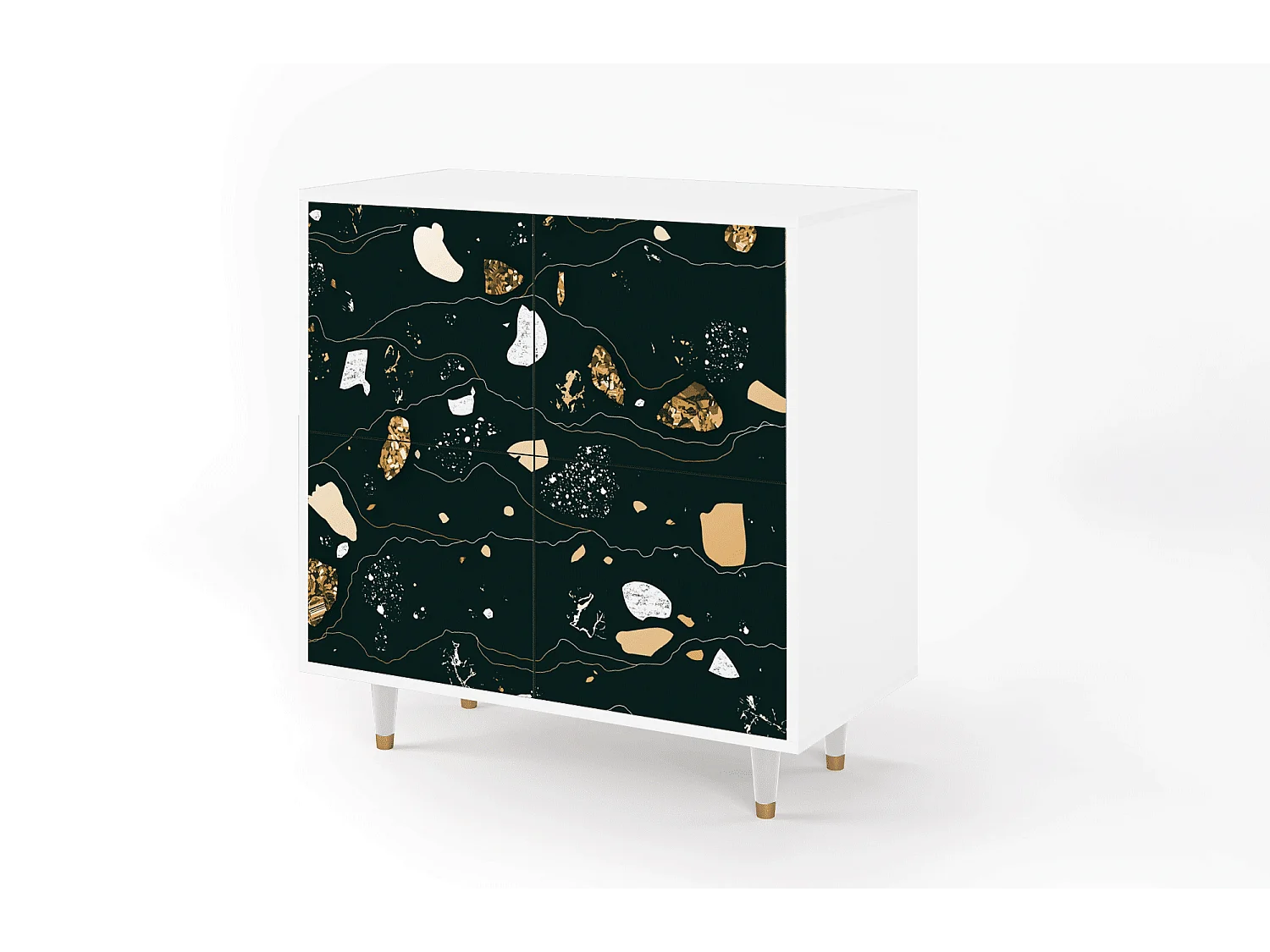 Sideboard - 94x96x48 cm - BS3 - Space Rocks, Weiß