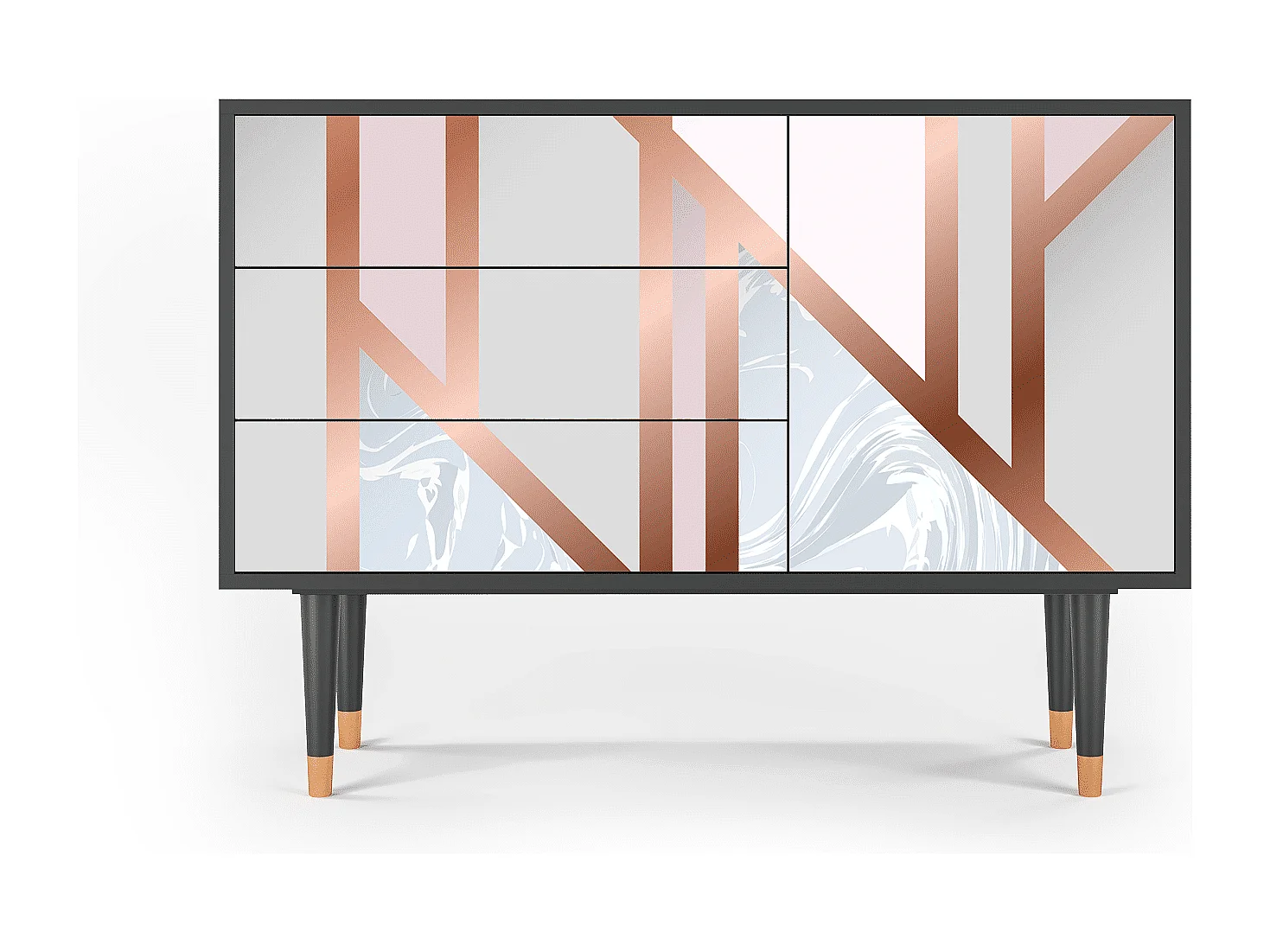 Credenza - 115х84х41 cm - S3 - Champagne Story, Antracite