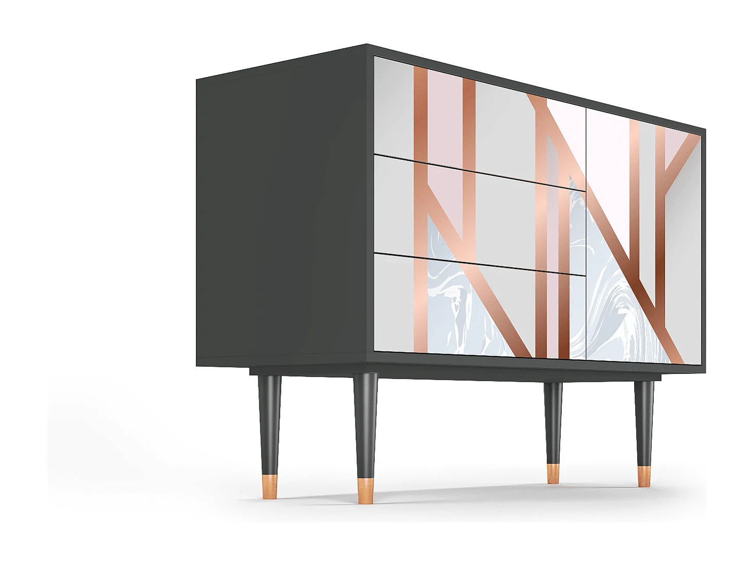 Credenza - 115х84х41 cm - S3 - Champagne Story, Antracite