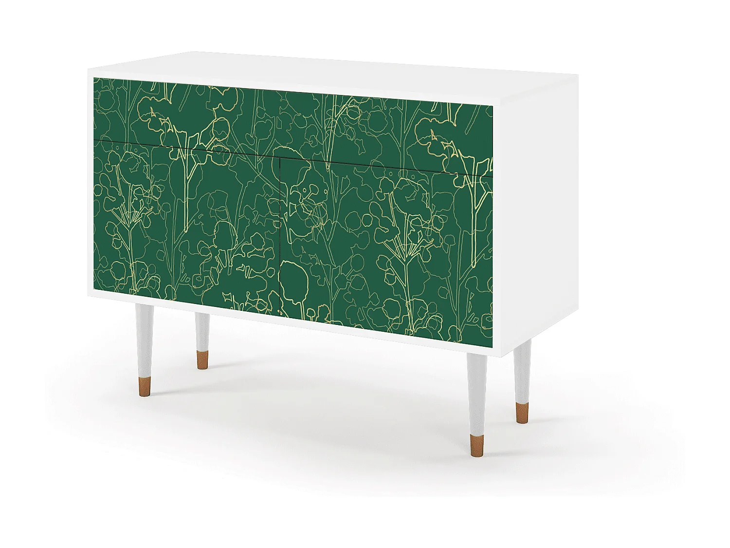 Credenza - 115x85x48 cm - BS4 - Emerald Forest, Bianco