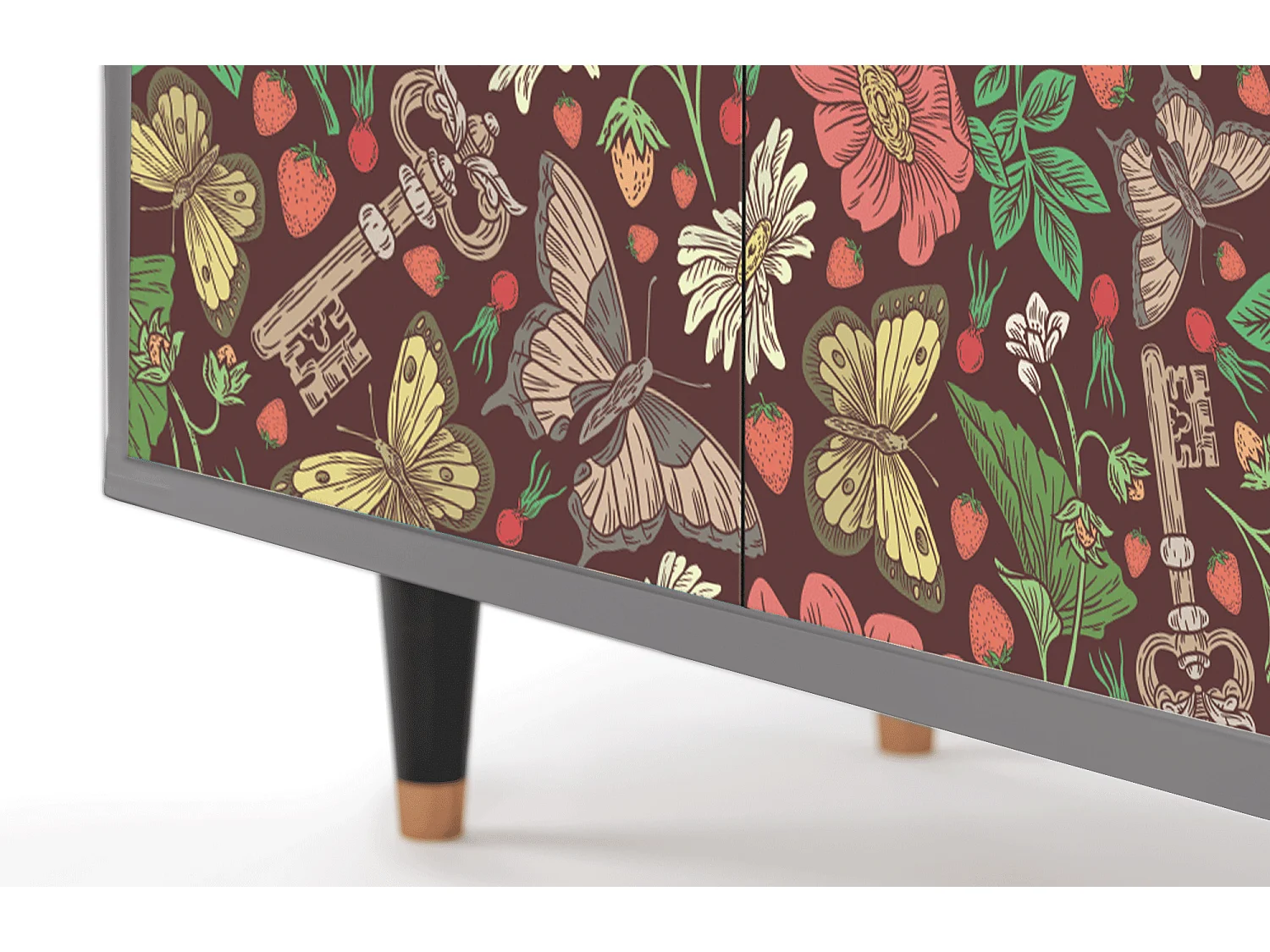 Buffet - 94x96x48 cm - BS3 - Alice in Wonderland, Gris