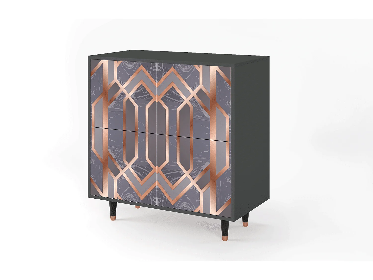 Buffet - 94x96x48 cm - BS3 - Taupe Anatomy, Anthracite